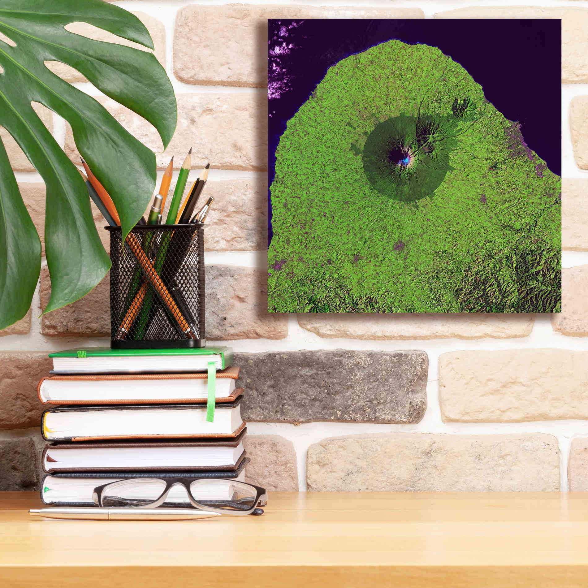 'Earth as Art: Mount Taranaki,' Canvas Wall Art,12 x 12