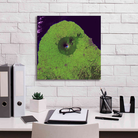 Image of 'Earth as Art: Mount Taranaki,' Canvas Wall Art,18 x 18