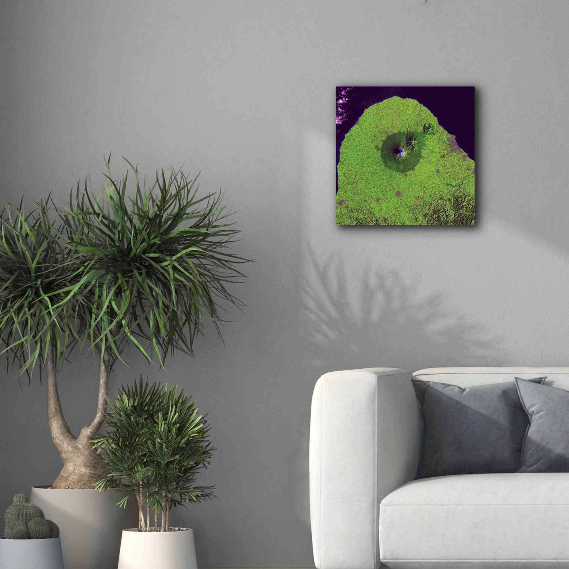 'Earth as Art: Mount Taranaki,' Canvas Wall Art,18 x 18