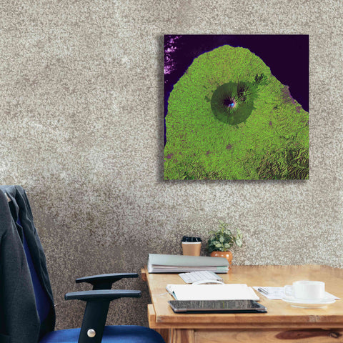 Image of 'Earth as Art: Mount Taranaki,' Canvas Wall Art,26 x 26