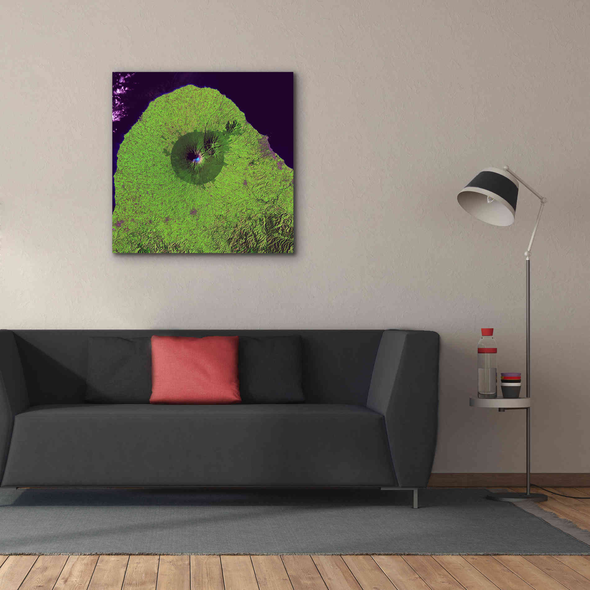 'Earth as Art: Mount Taranaki,' Canvas Wall Art,37 x 37