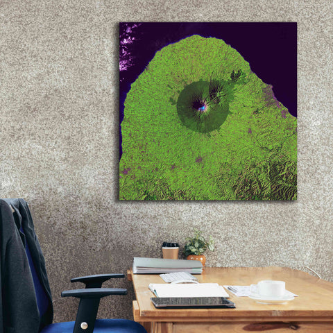 Image of 'Earth as Art: Mount Taranaki,' Canvas Wall Art,37 x 37