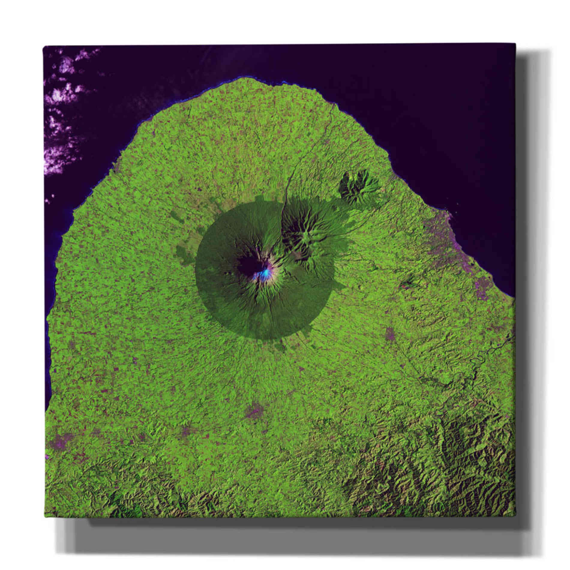 'Earth as Art: Mount Taranaki,' Canvas Wall Art,12x12x1.1x0,18x18x1.1x0,26x26x1.74x0,37x37x1.74x0