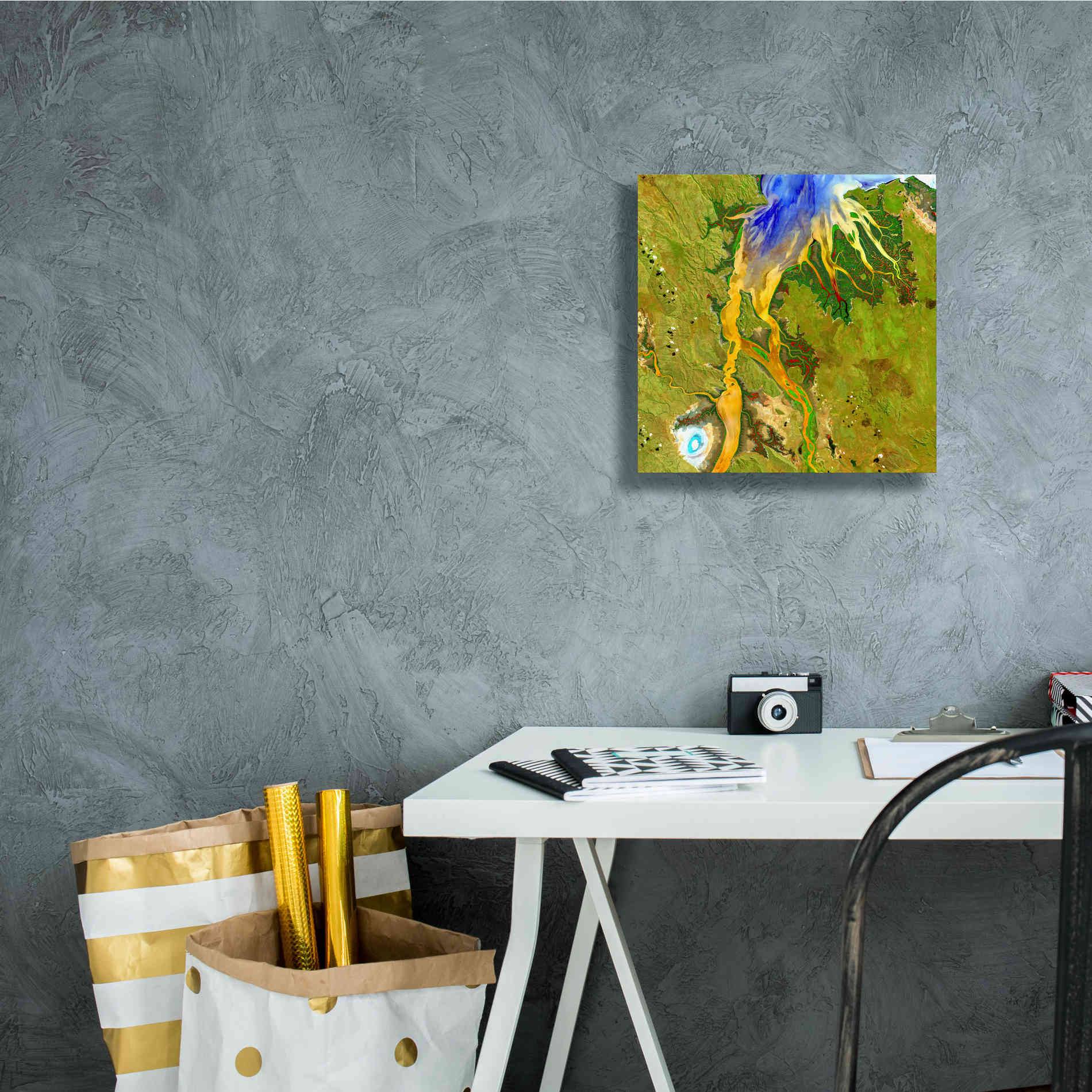 'Earth as Art: Nature's Patterns,' Canvas Wall Art,12 x 12