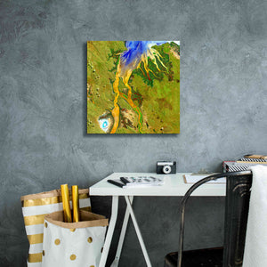 'Earth as Art: Nature's Patterns,' Canvas Wall Art,18 x 18