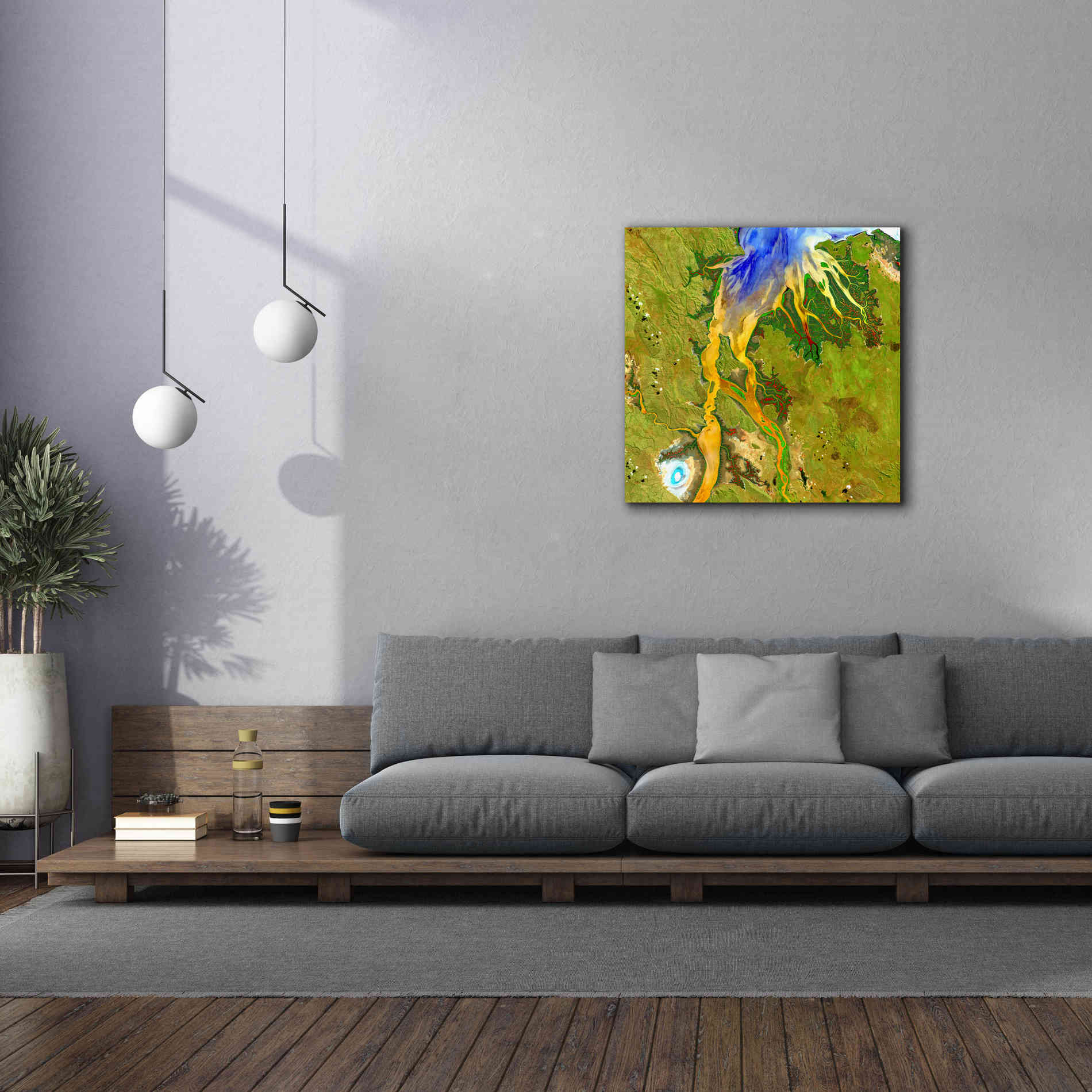 'Earth as Art: Nature's Patterns,' Canvas Wall Art,37 x 37