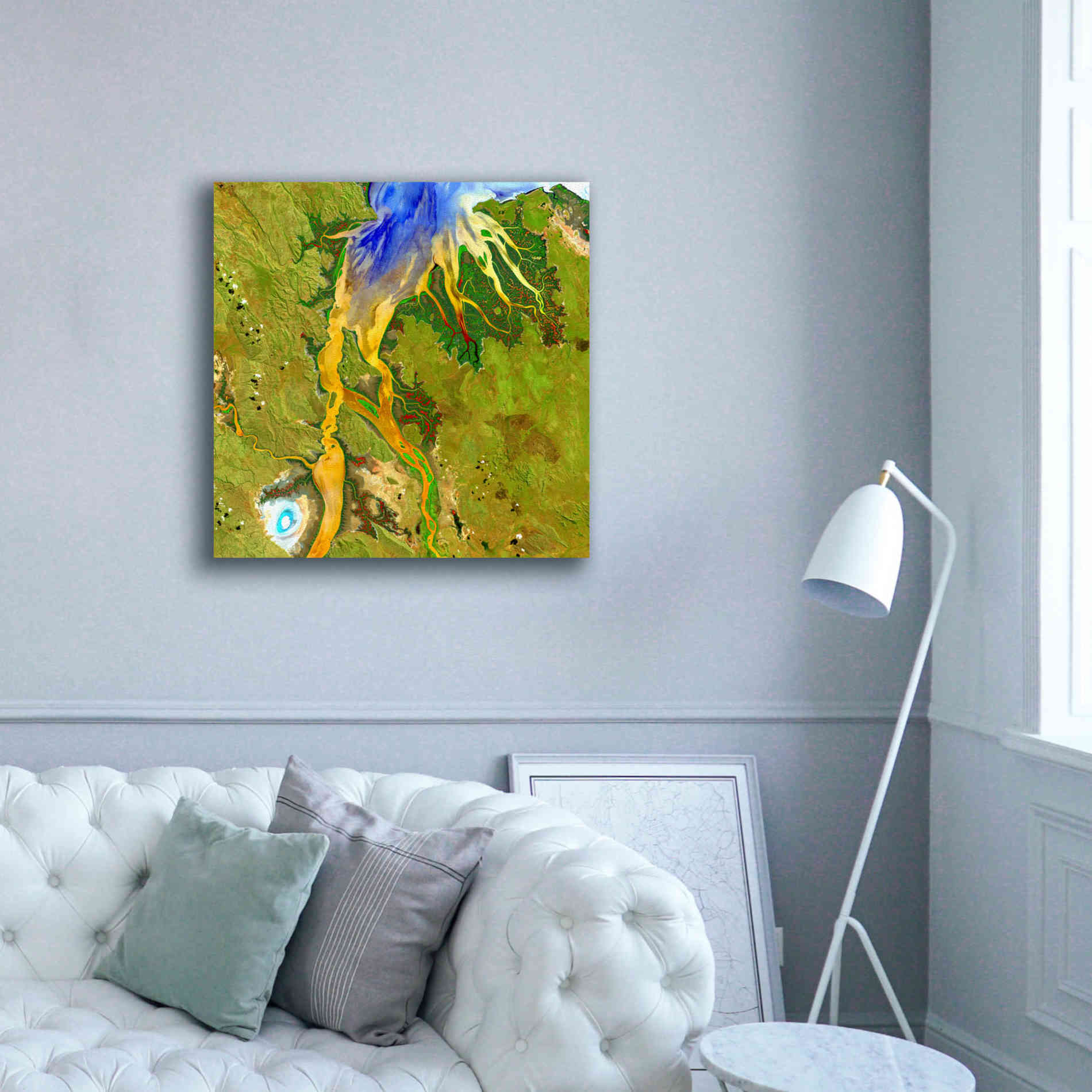 'Earth as Art: Nature's Patterns,' Canvas Wall Art,37 x 37