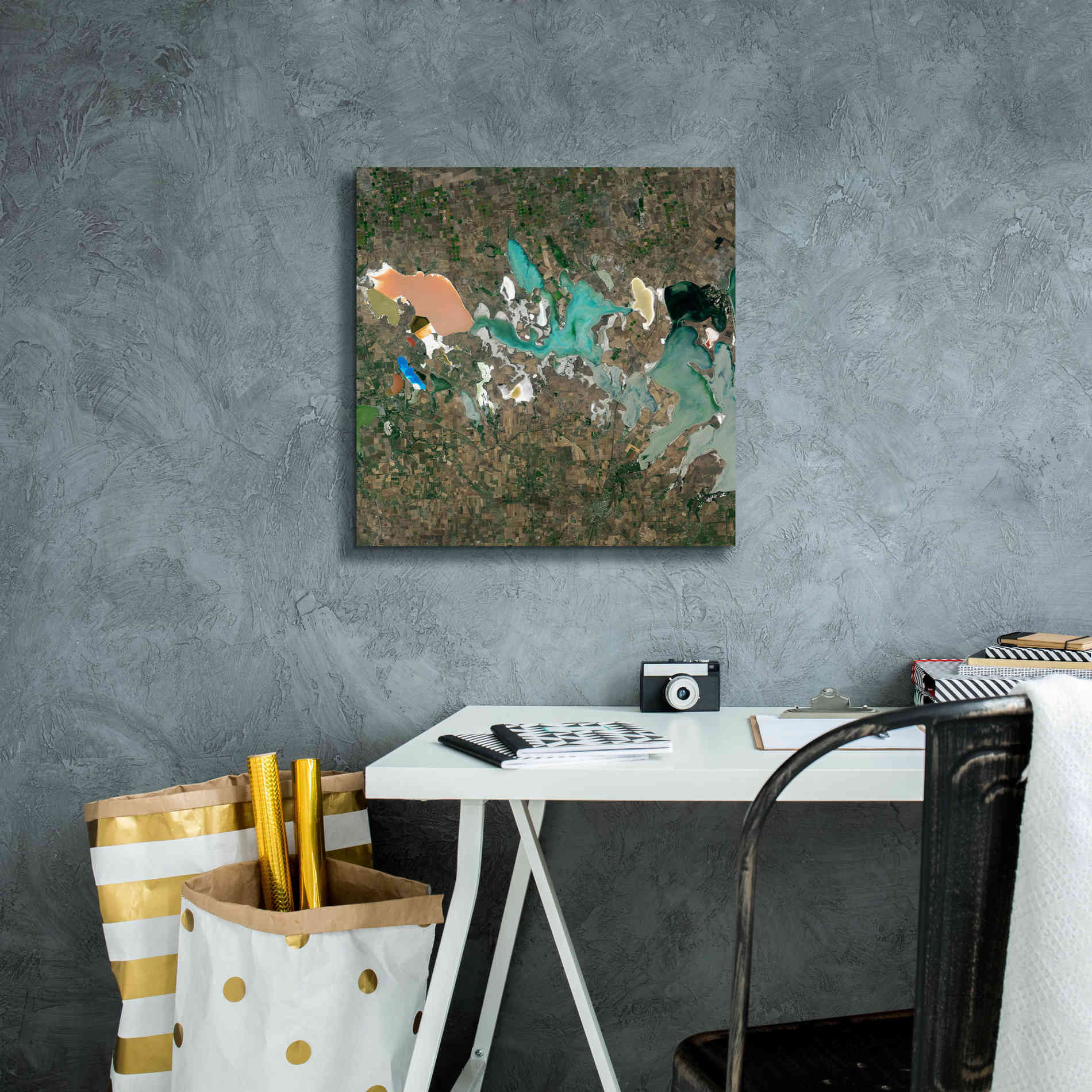 'Earth as Art: Putrid Sea,' Canvas Wall Art,18 x 18