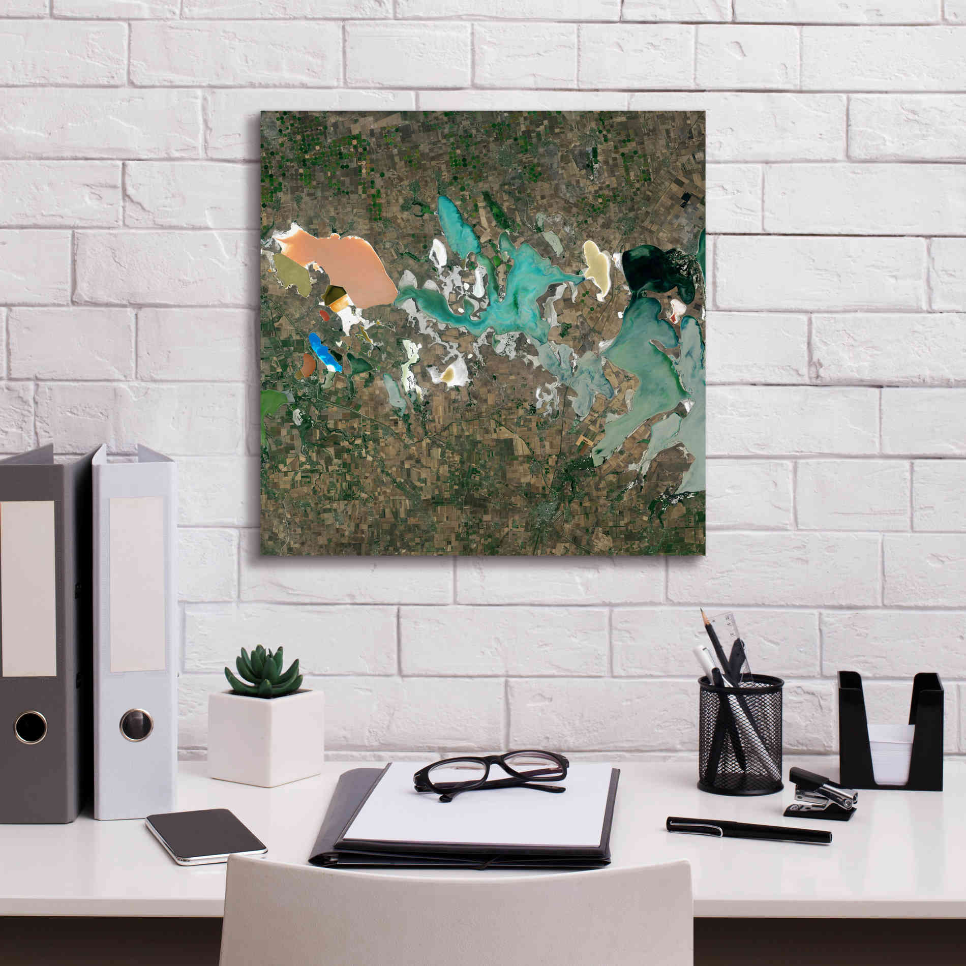 'Earth as Art: Putrid Sea,' Canvas Wall Art,18 x 18