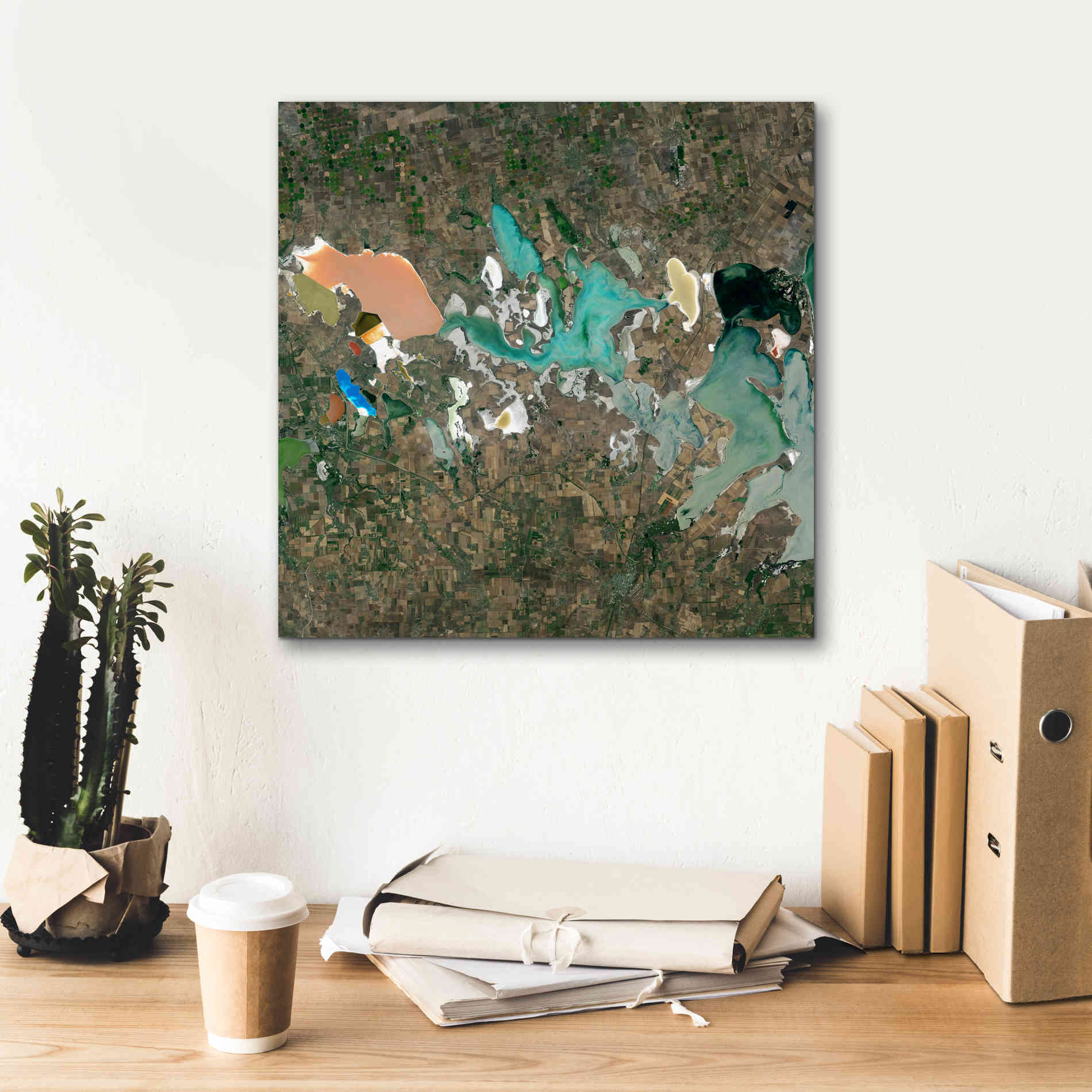 'Earth as Art: Putrid Sea,' Canvas Wall Art,18 x 18
