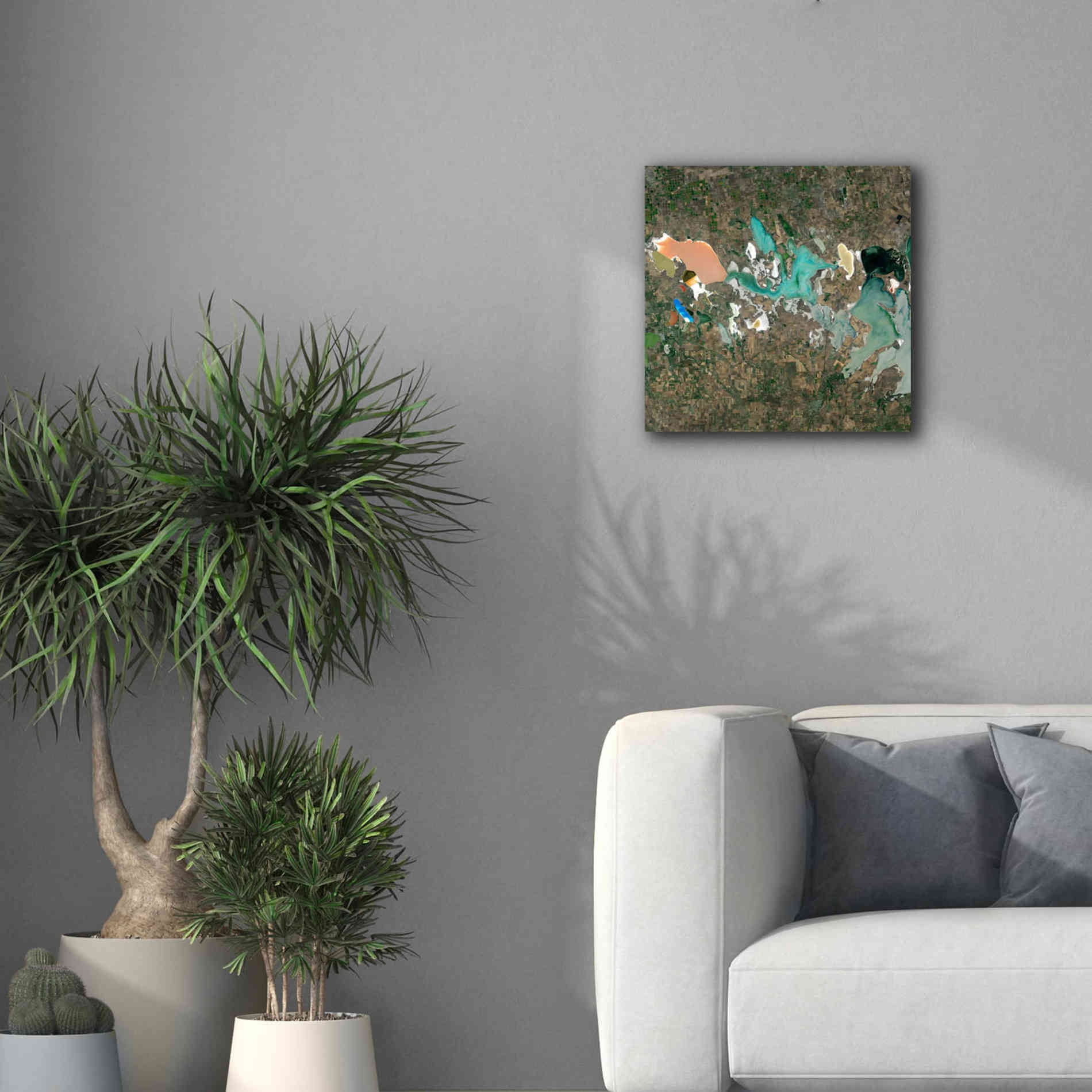 'Earth as Art: Putrid Sea,' Canvas Wall Art,18 x 18