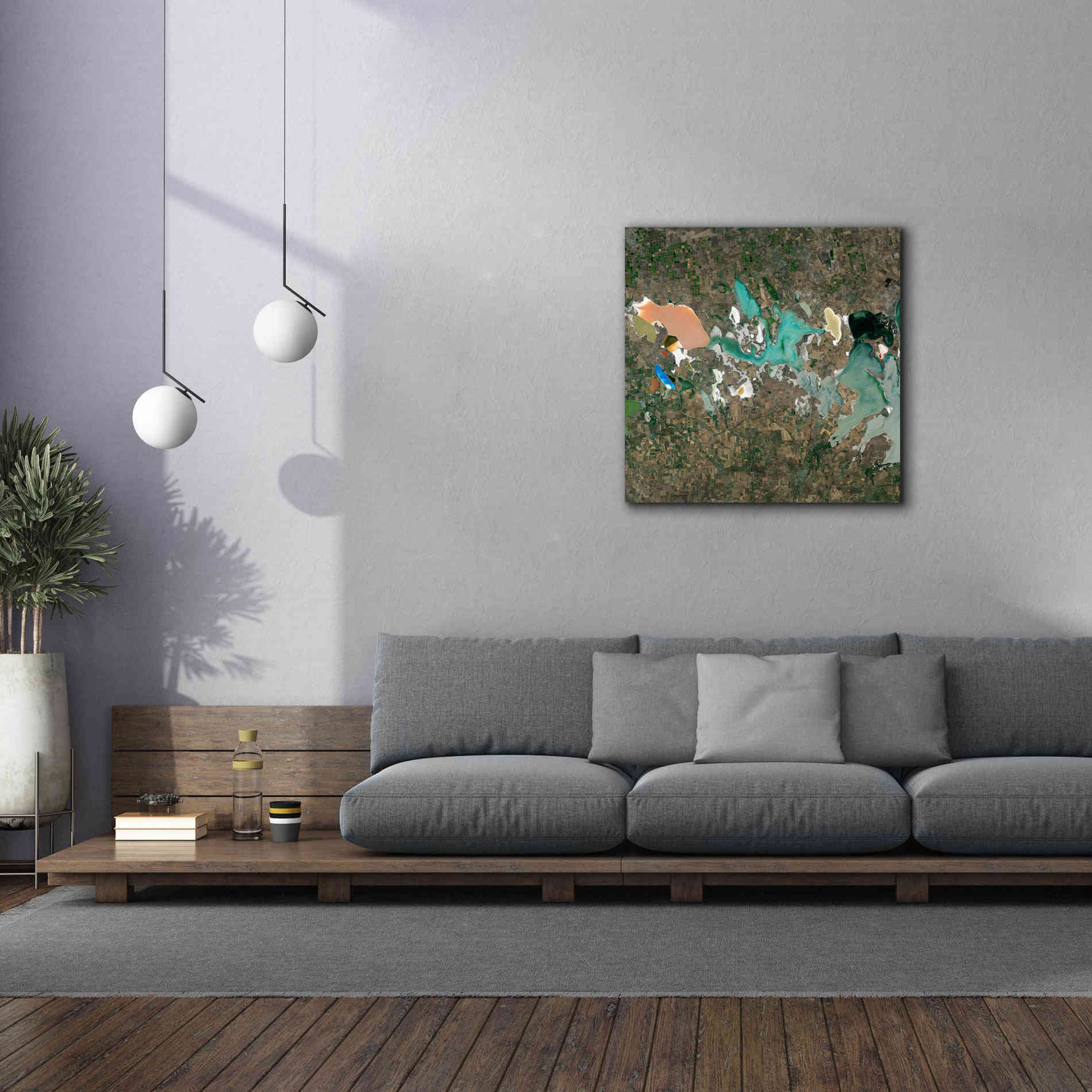 'Earth as Art: Putrid Sea,' Canvas Wall Art,37 x 37