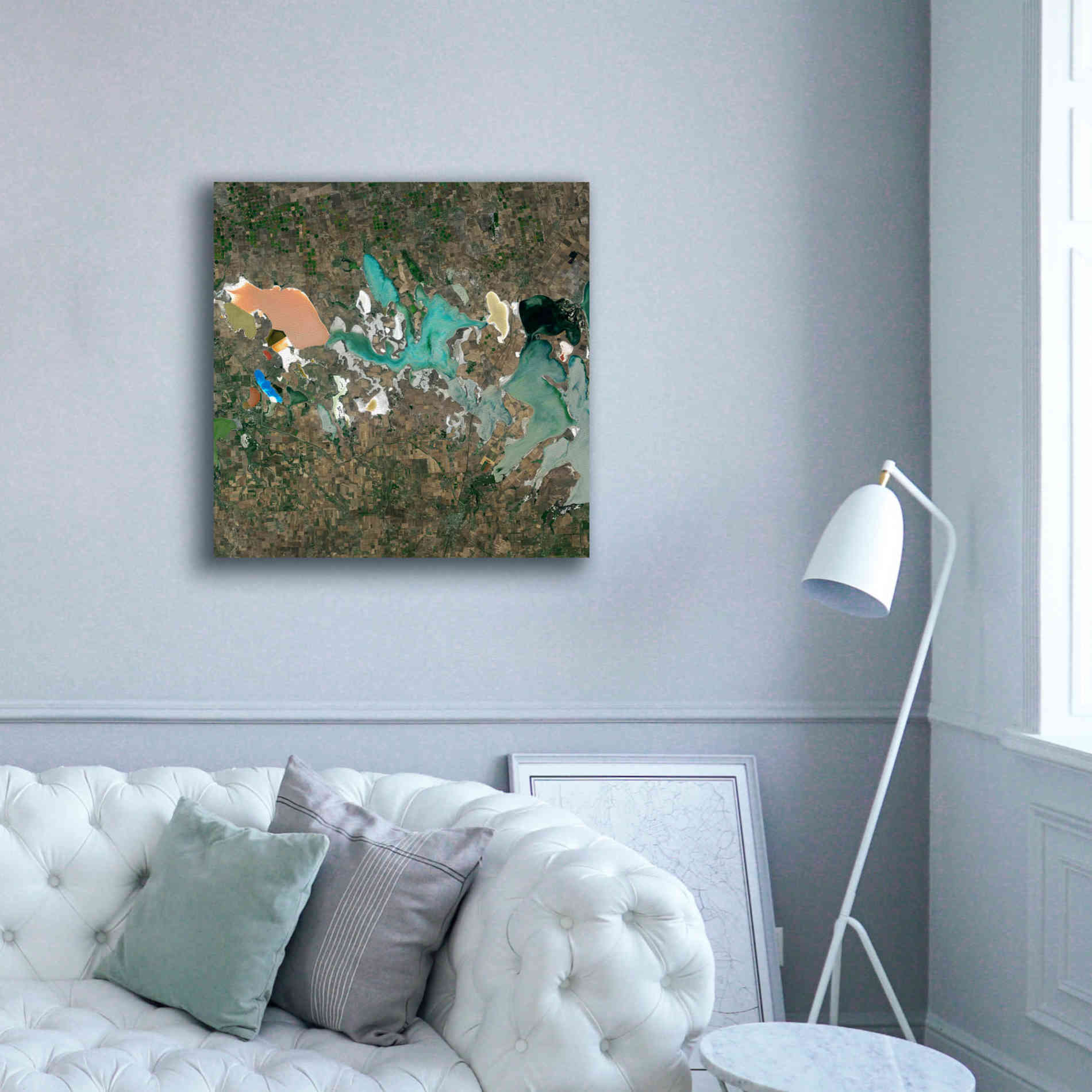'Earth as Art: Putrid Sea,' Canvas Wall Art,37 x 37
