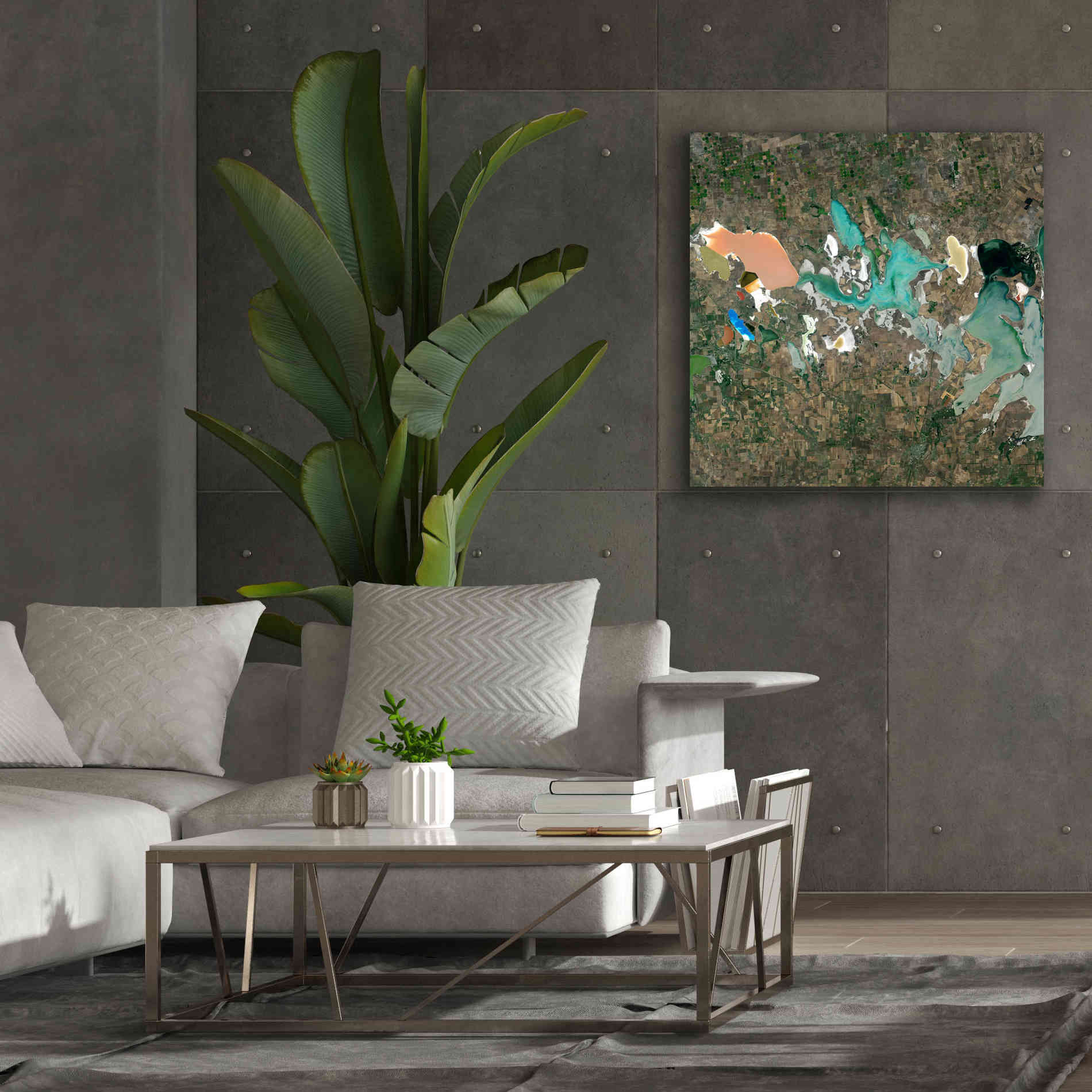 'Earth as Art: Putrid Sea,' Canvas Wall Art,37 x 37
