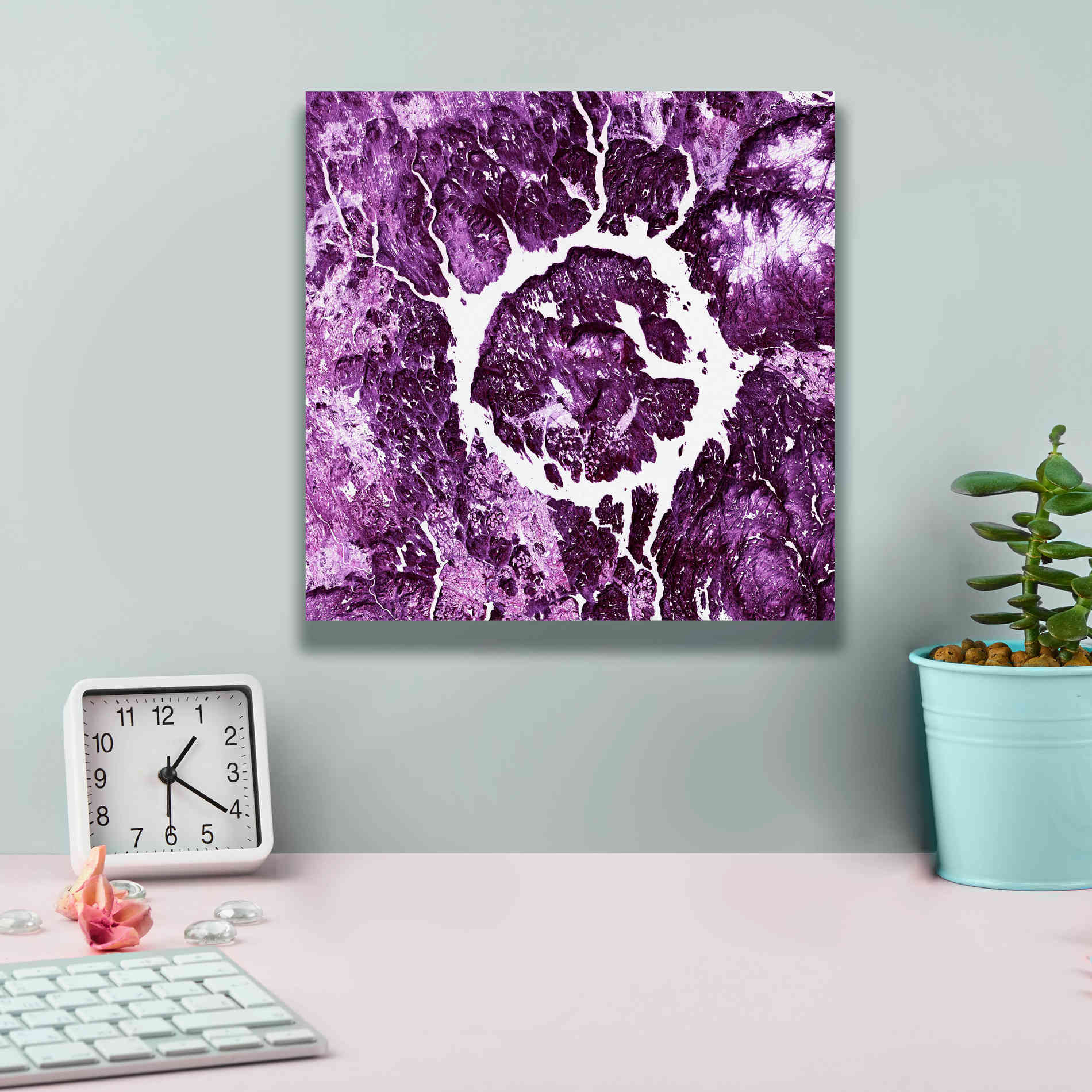'Earth as Art: Eye of Quebec,' Canvas Wall Art,12 x 12