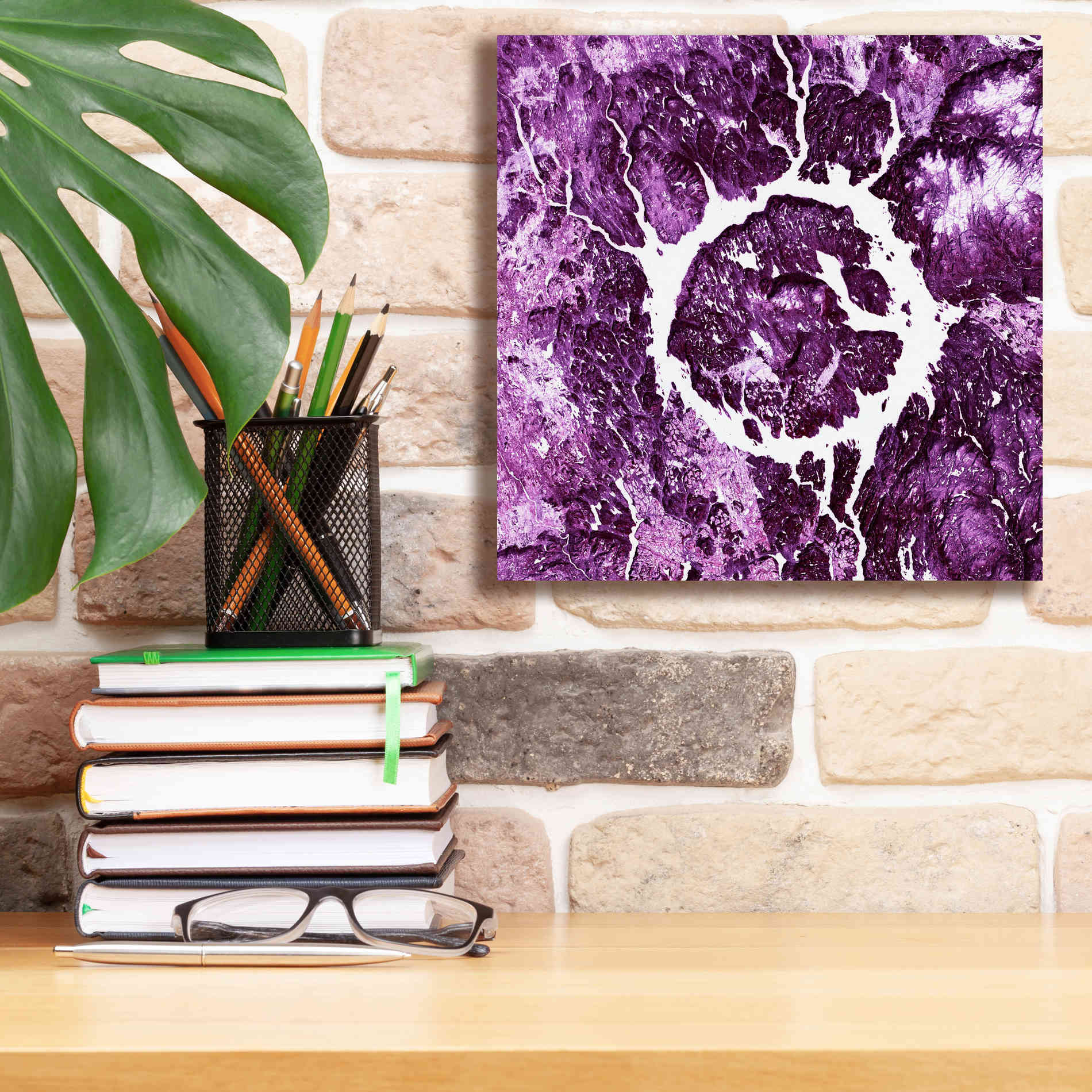 'Earth as Art: Eye of Quebec,' Canvas Wall Art,12 x 12