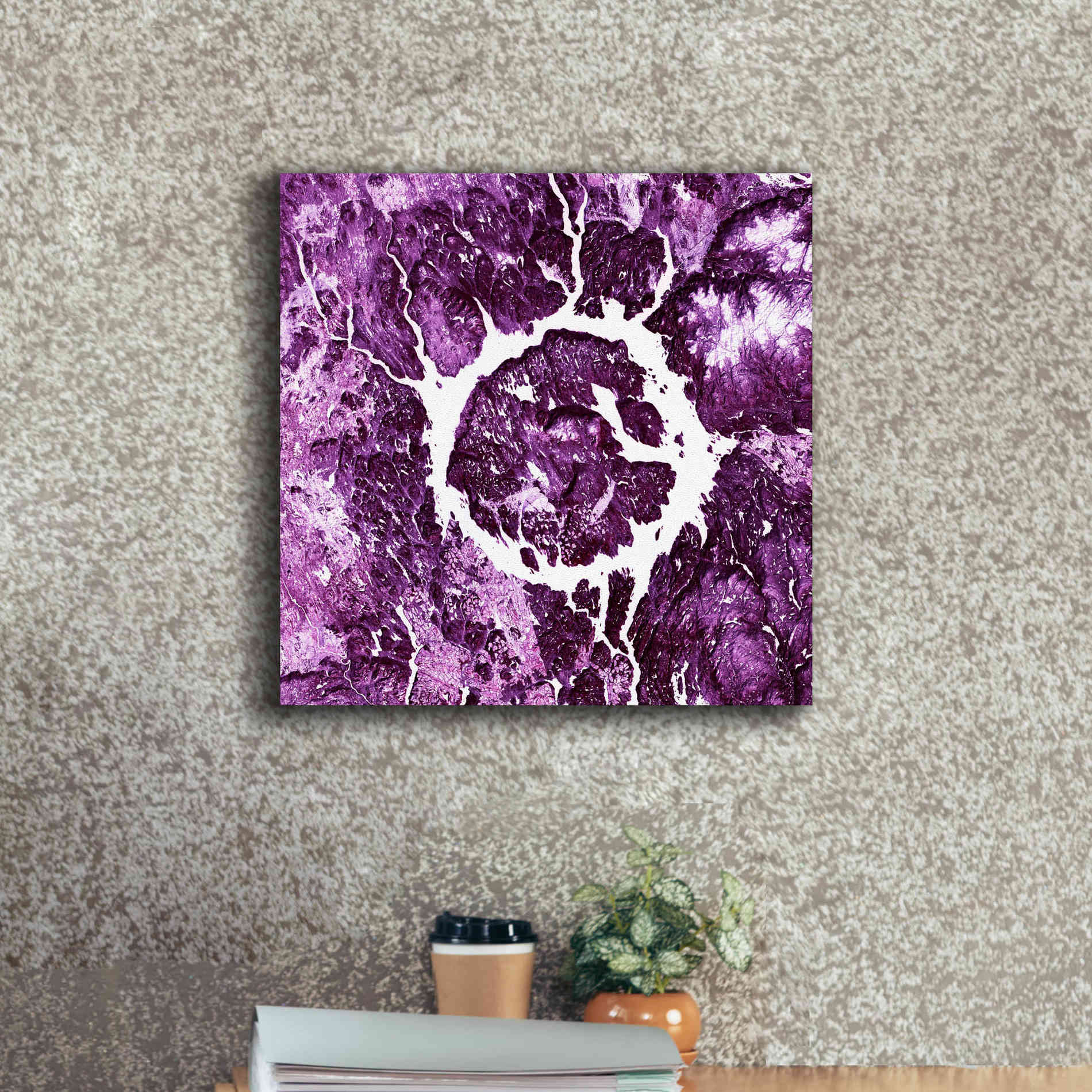 'Earth as Art: Eye of Quebec,' Canvas Wall Art,18 x 18