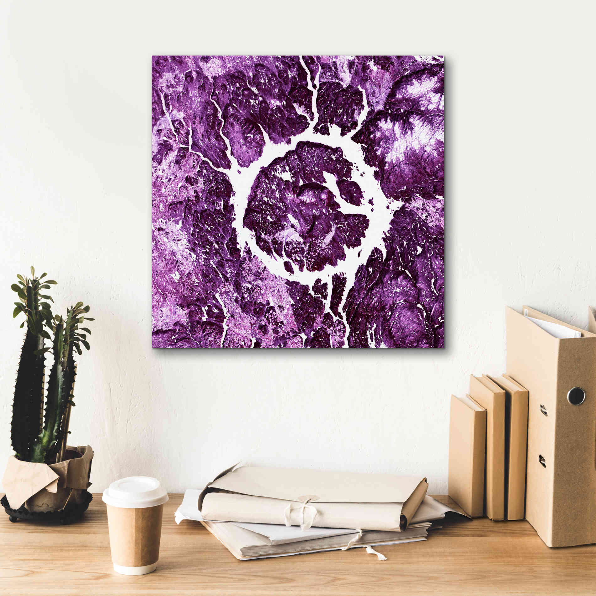 'Earth as Art: Eye of Quebec,' Canvas Wall Art,18 x 18