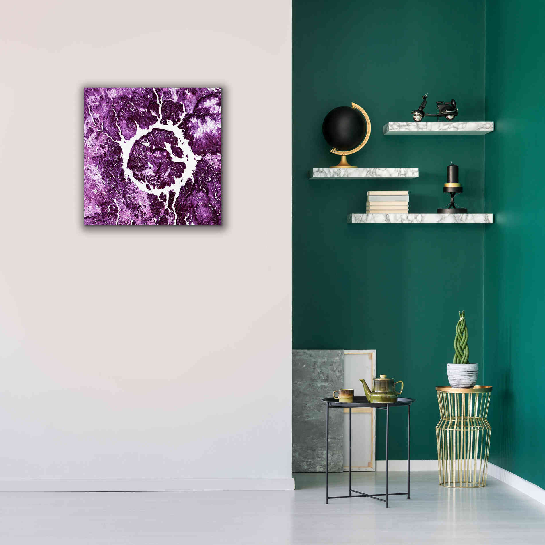 'Earth as Art: Eye of Quebec,' Canvas Wall Art,26 x 26