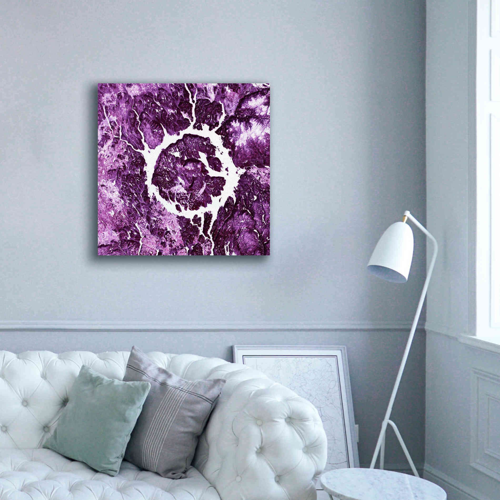 'Earth as Art: Eye of Quebec,' Canvas Wall Art,37 x 37