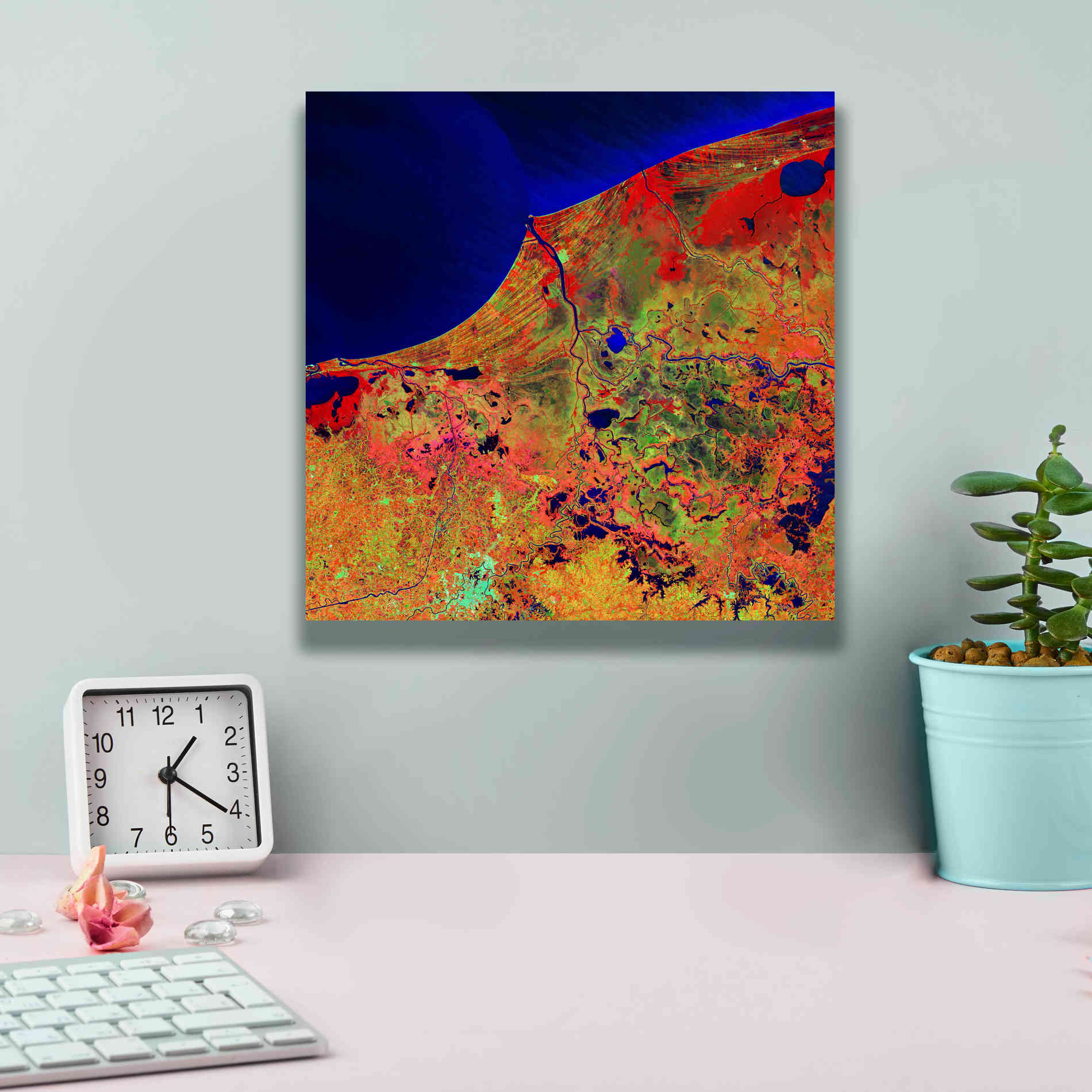 'Earth as Art: Mexico's Biosphere,' Canvas Wall Art,12 x 12
