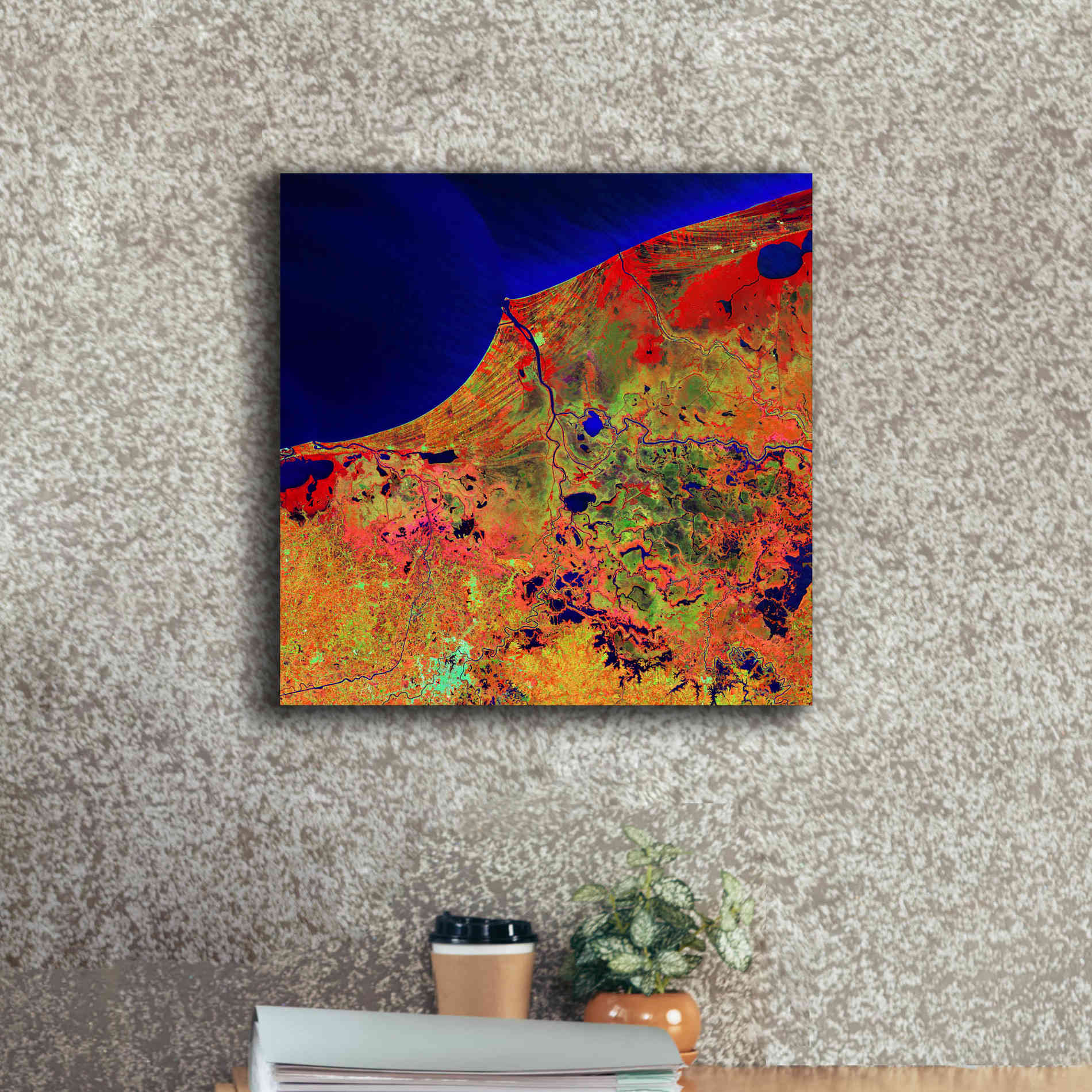 'Earth as Art: Mexico's Biosphere,' Canvas Wall Art,18 x 18