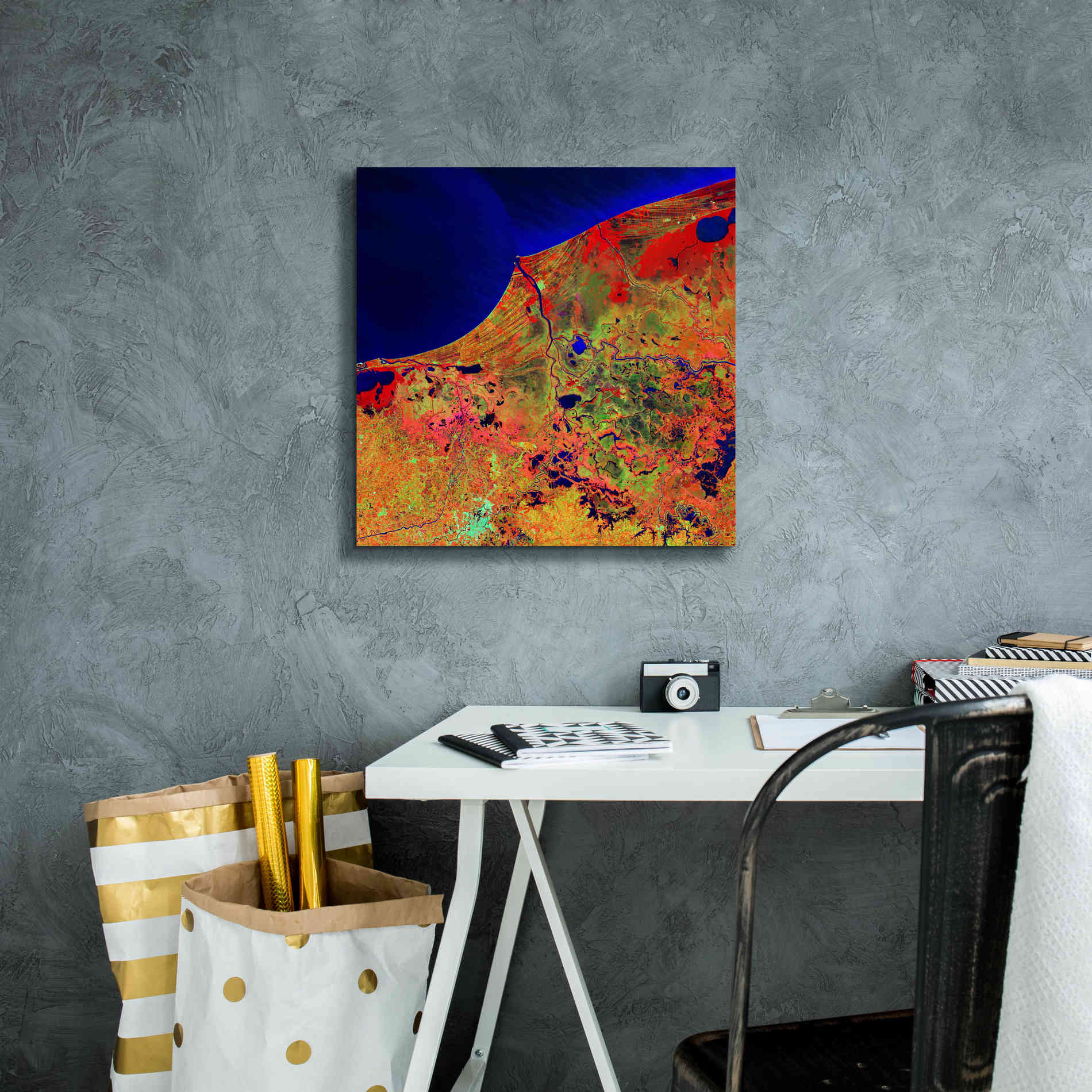 'Earth as Art: Mexico's Biosphere,' Canvas Wall Art,18 x 18