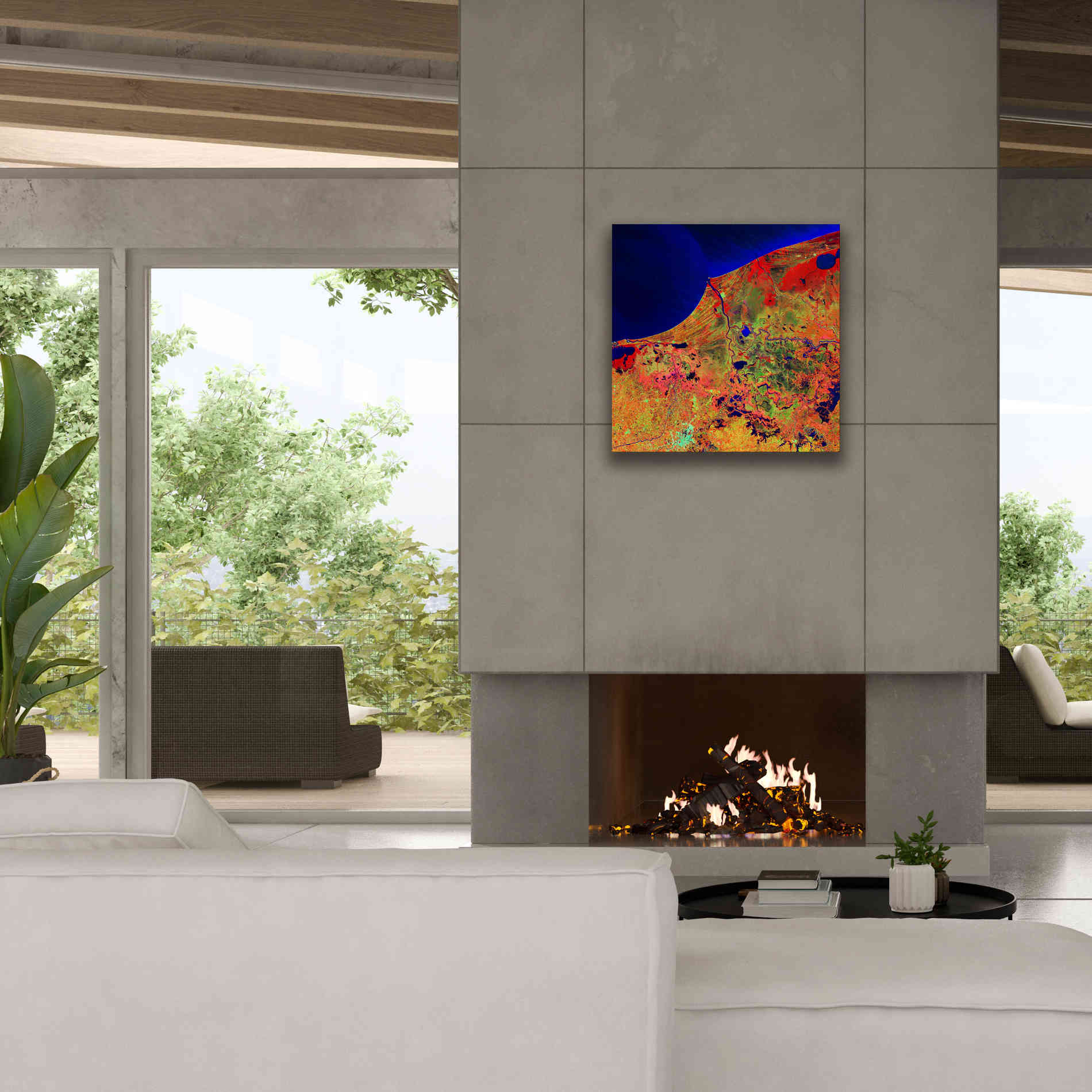 'Earth as Art: Mexico's Biosphere,' Canvas Wall Art,26 x 26