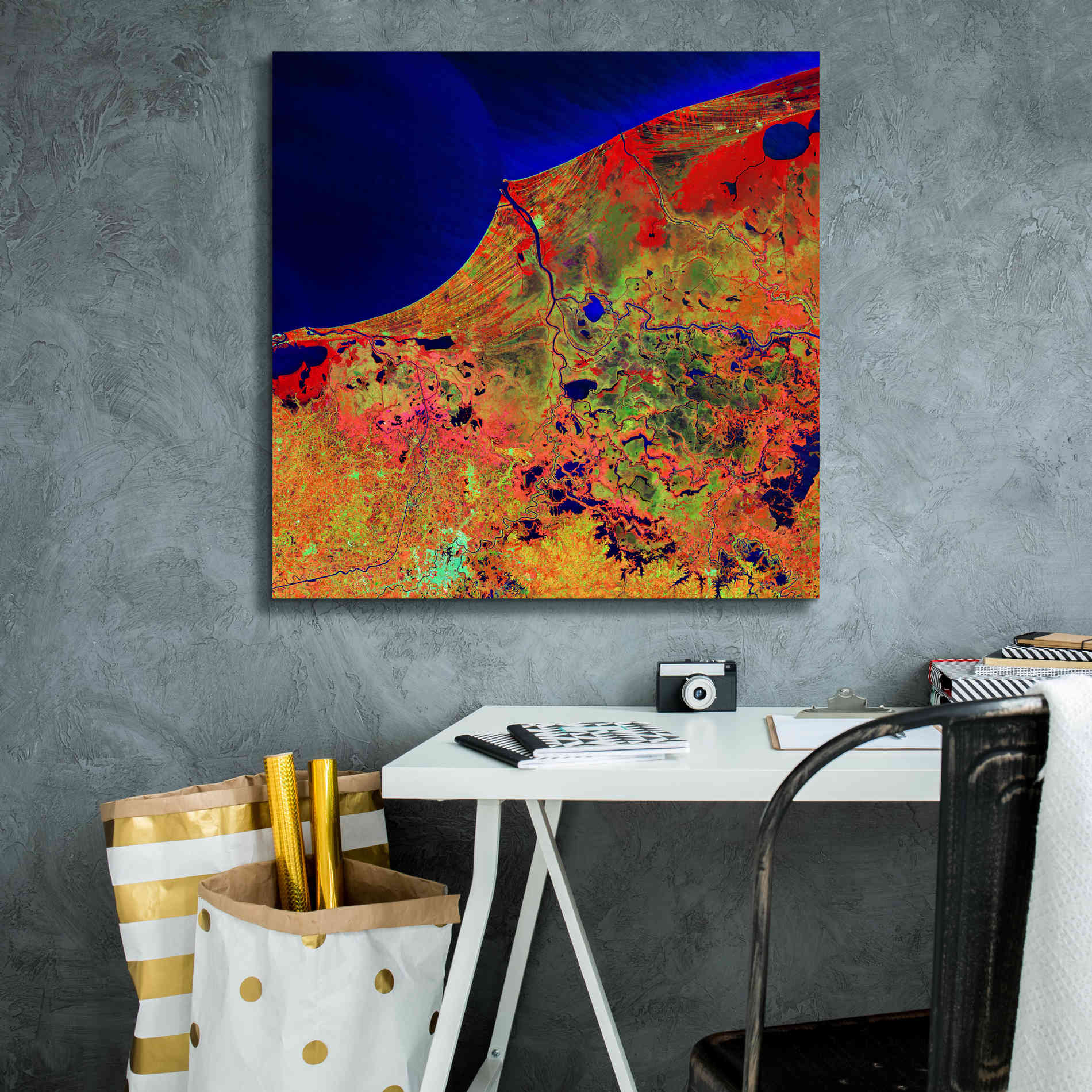 'Earth as Art: Mexico's Biosphere,' Canvas Wall Art,26 x 26