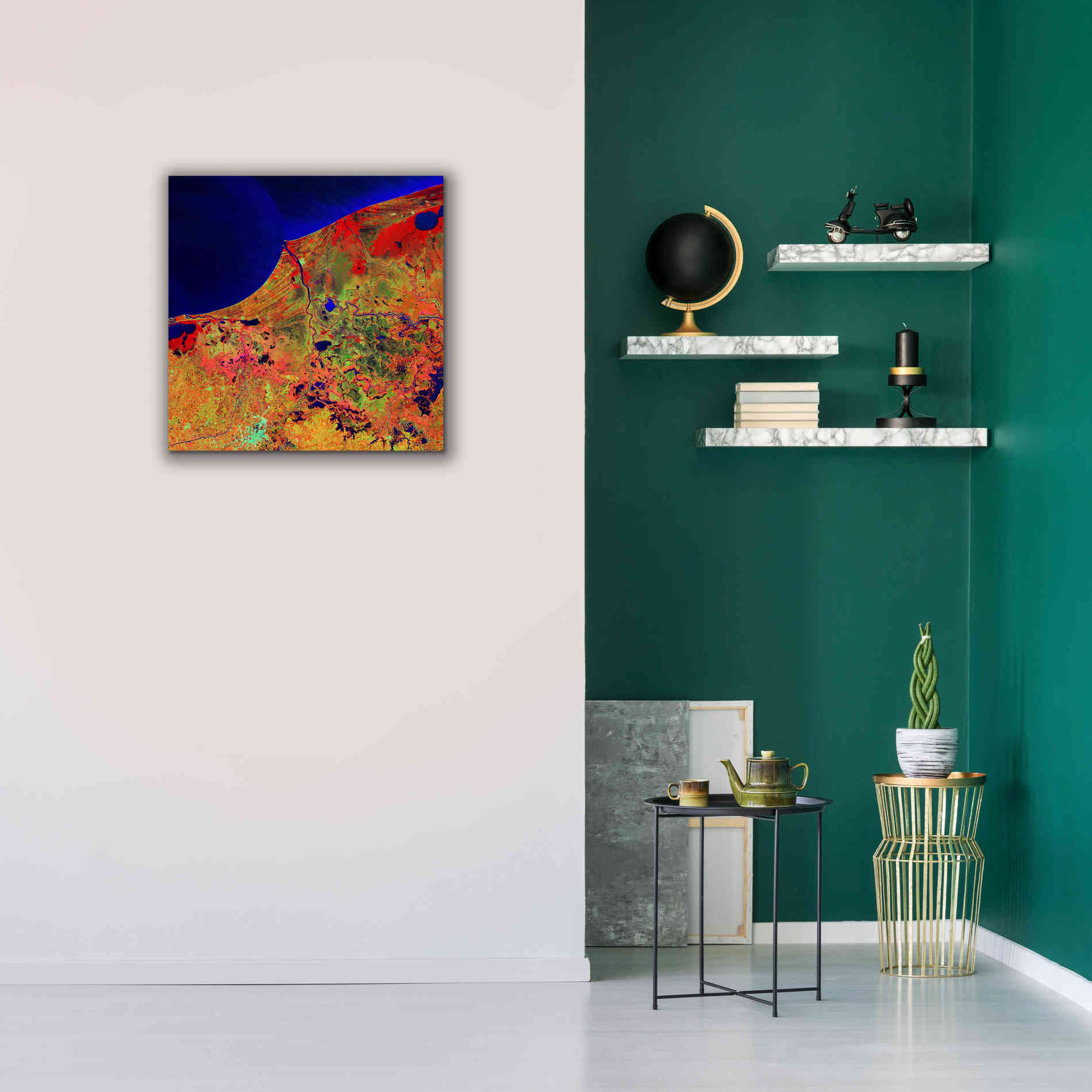 'Earth as Art: Mexico's Biosphere,' Canvas Wall Art,26 x 26