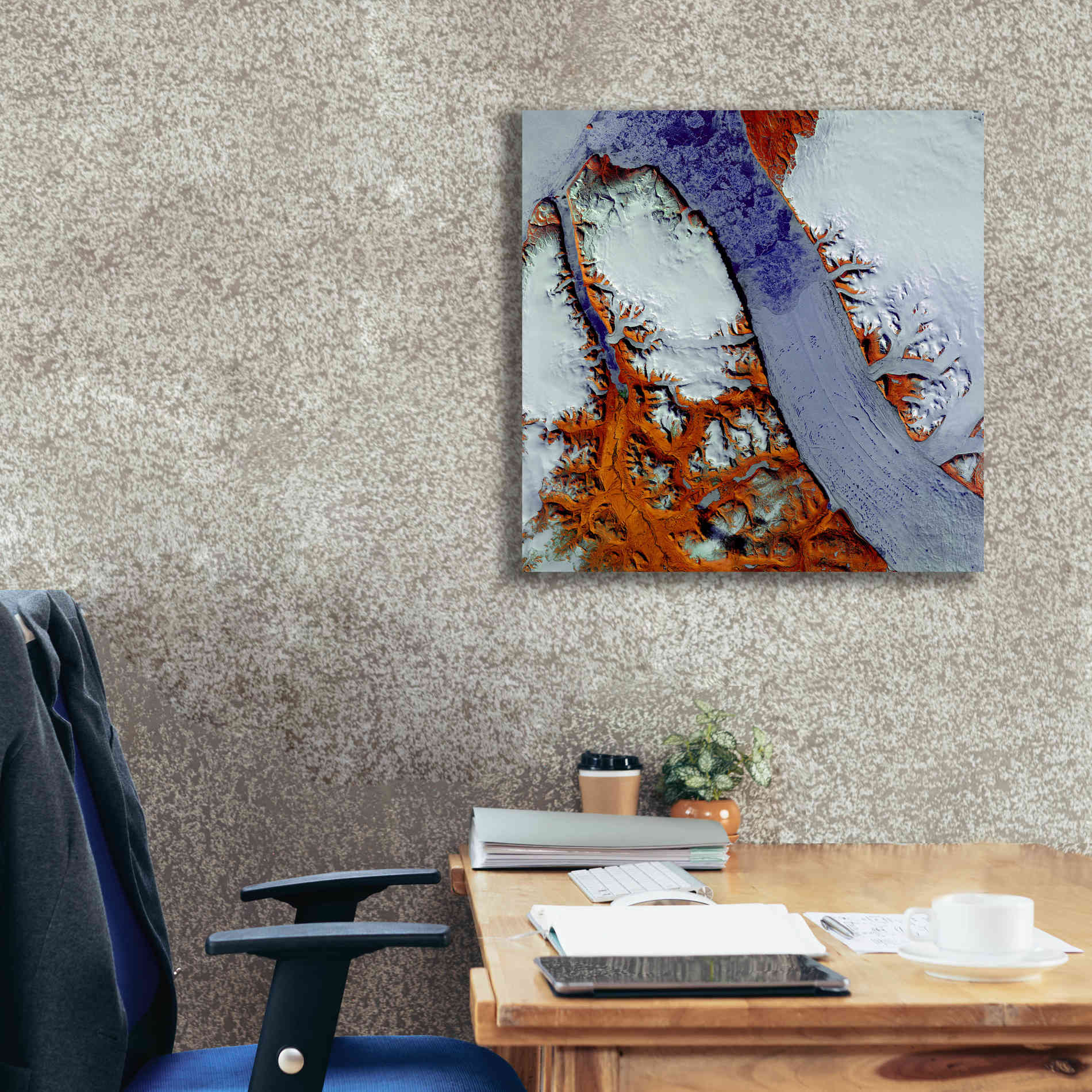 'Earth as Art: Petermann Glacier,' Canvas Wall Art,26 x 26