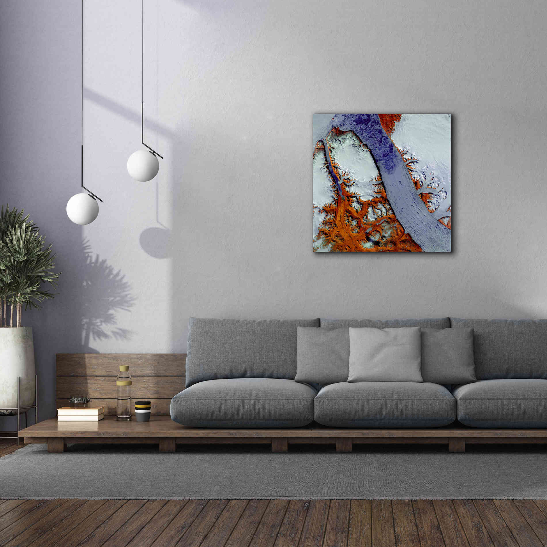 'Earth as Art: Petermann Glacier,' Canvas Wall Art,37 x 37