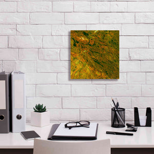 'Earth as Art: Rock Folding,' Canvas Wall Art,12 x 12