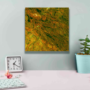 'Earth as Art: Rock Folding,' Canvas Wall Art,12 x 12