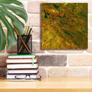 'Earth as Art: Rock Folding,' Canvas Wall Art,12 x 12