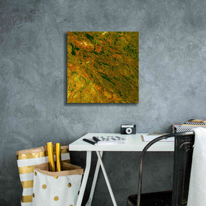 'Earth as Art: Rock Folding,' Canvas Wall Art,18 x 18