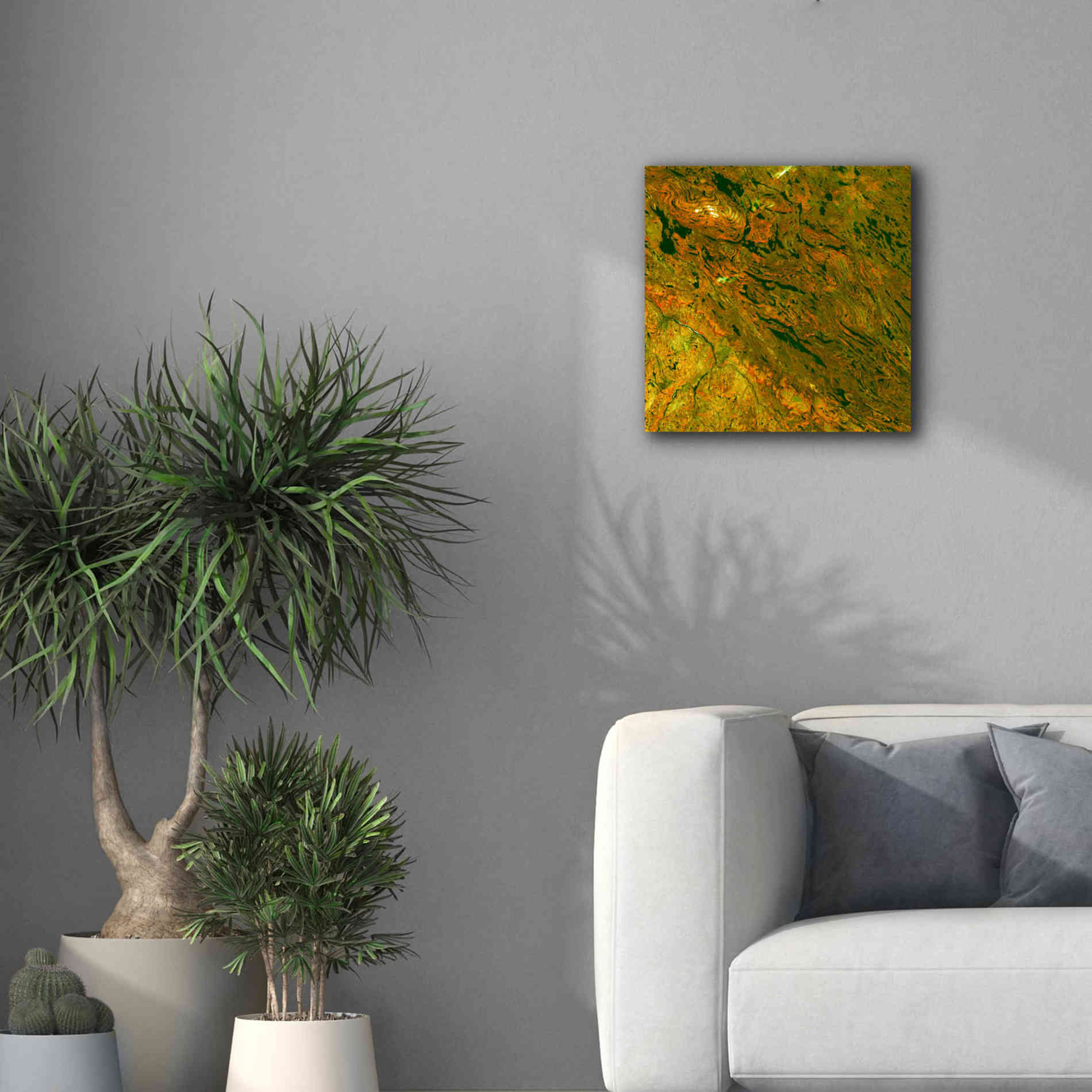 'Earth as Art: Rock Folding,' Canvas Wall Art,18 x 18