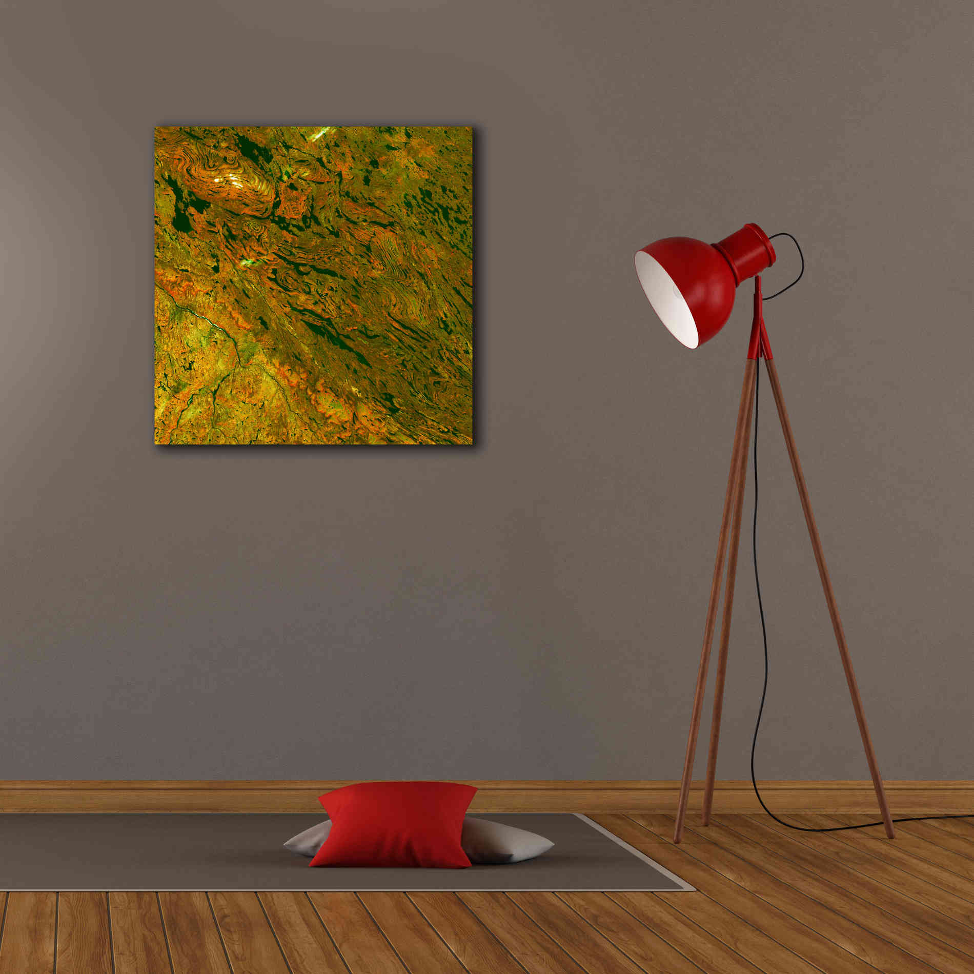 'Earth as Art: Rock Folding,' Canvas Wall Art,26 x 26