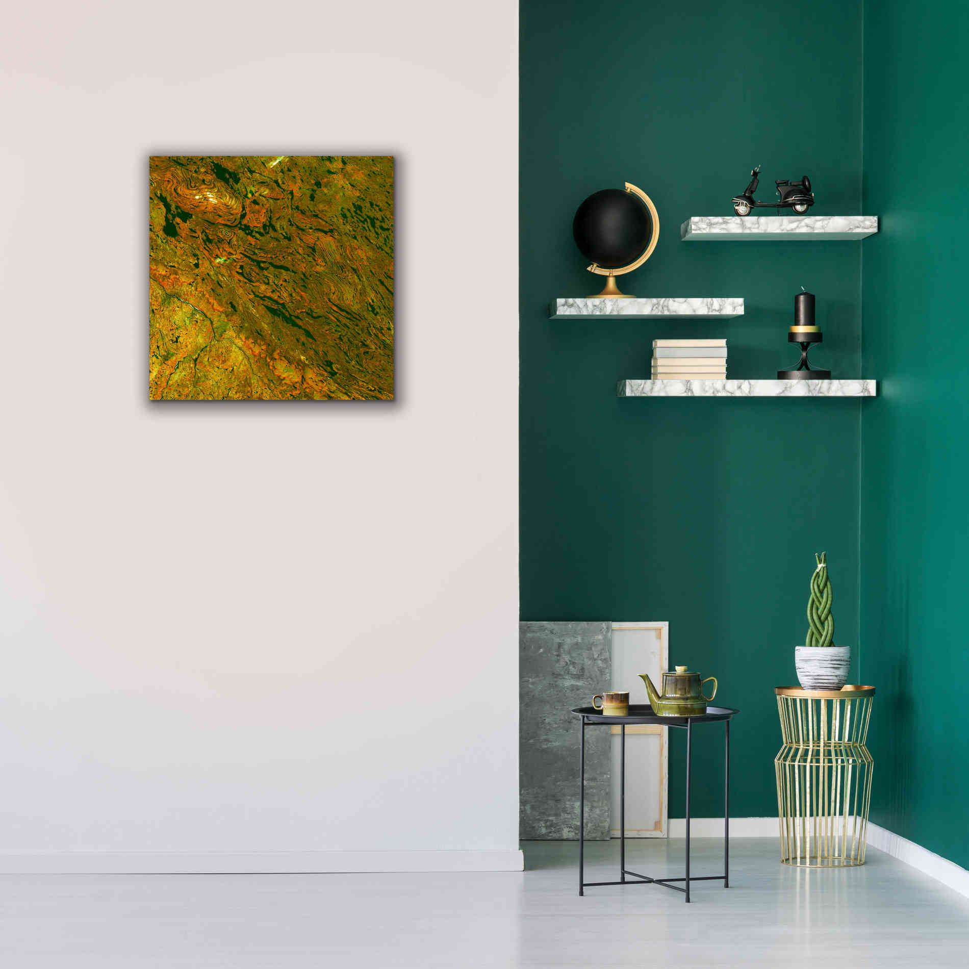 'Earth as Art: Rock Folding,' Canvas Wall Art,26 x 26