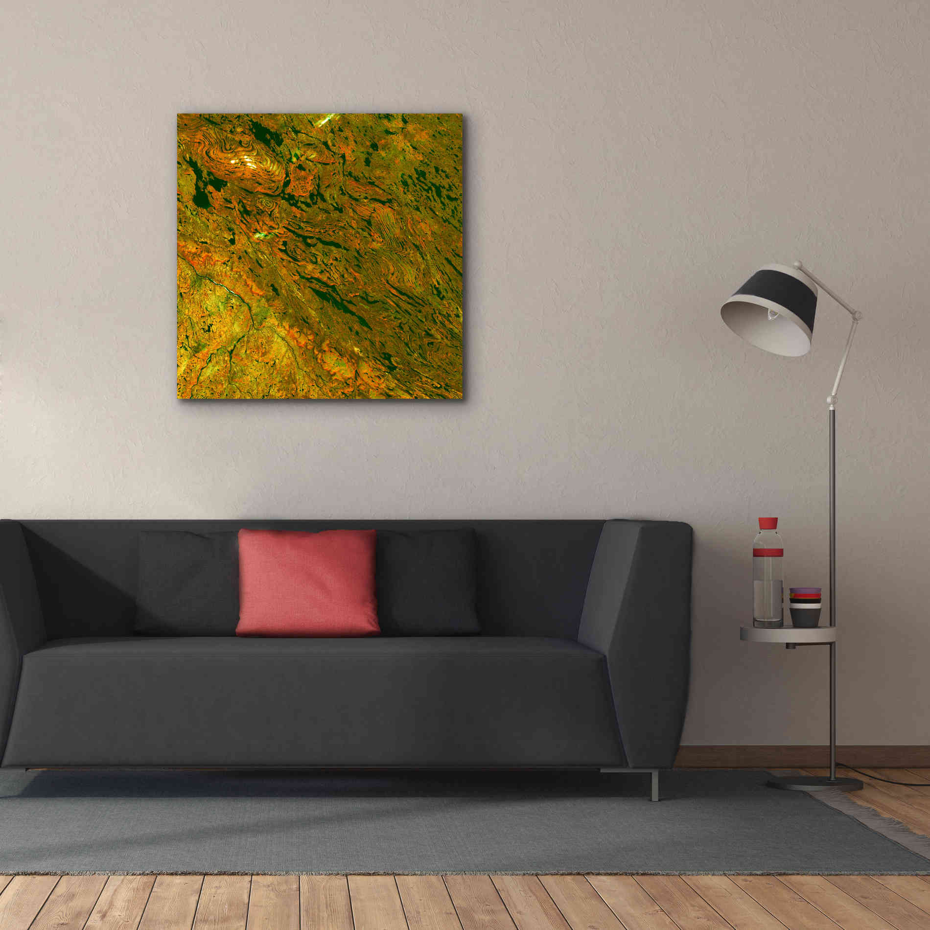 'Earth as Art: Rock Folding,' Canvas Wall Art,37 x 37