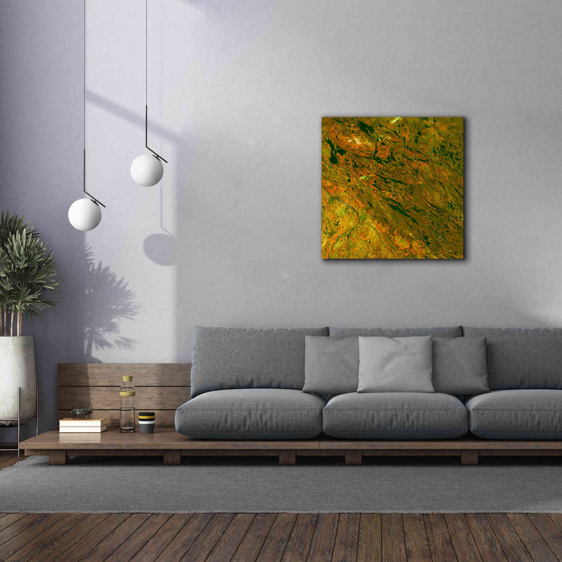 'Earth as Art: Rock Folding,' Canvas Wall Art,37 x 37