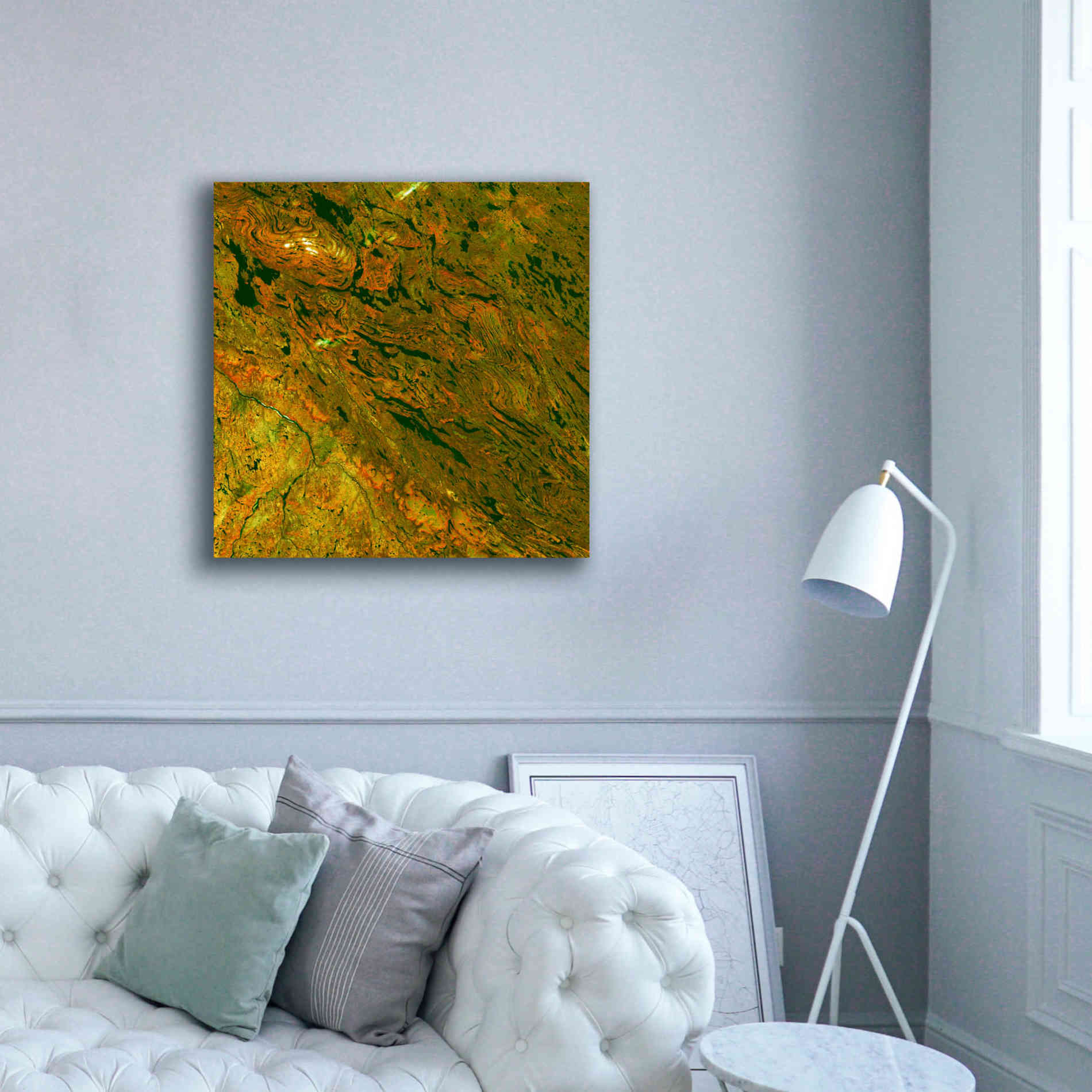 'Earth as Art: Rock Folding,' Canvas Wall Art,37 x 37