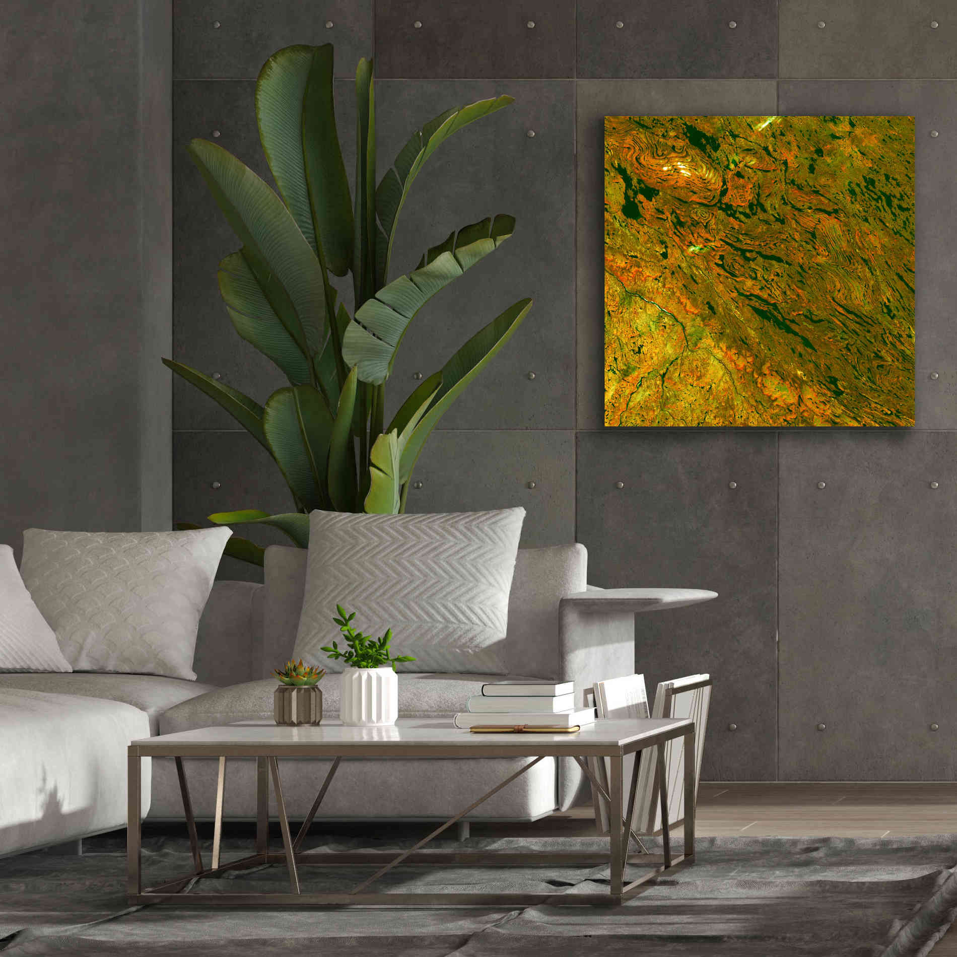'Earth as Art: Rock Folding,' Canvas Wall Art,37 x 37