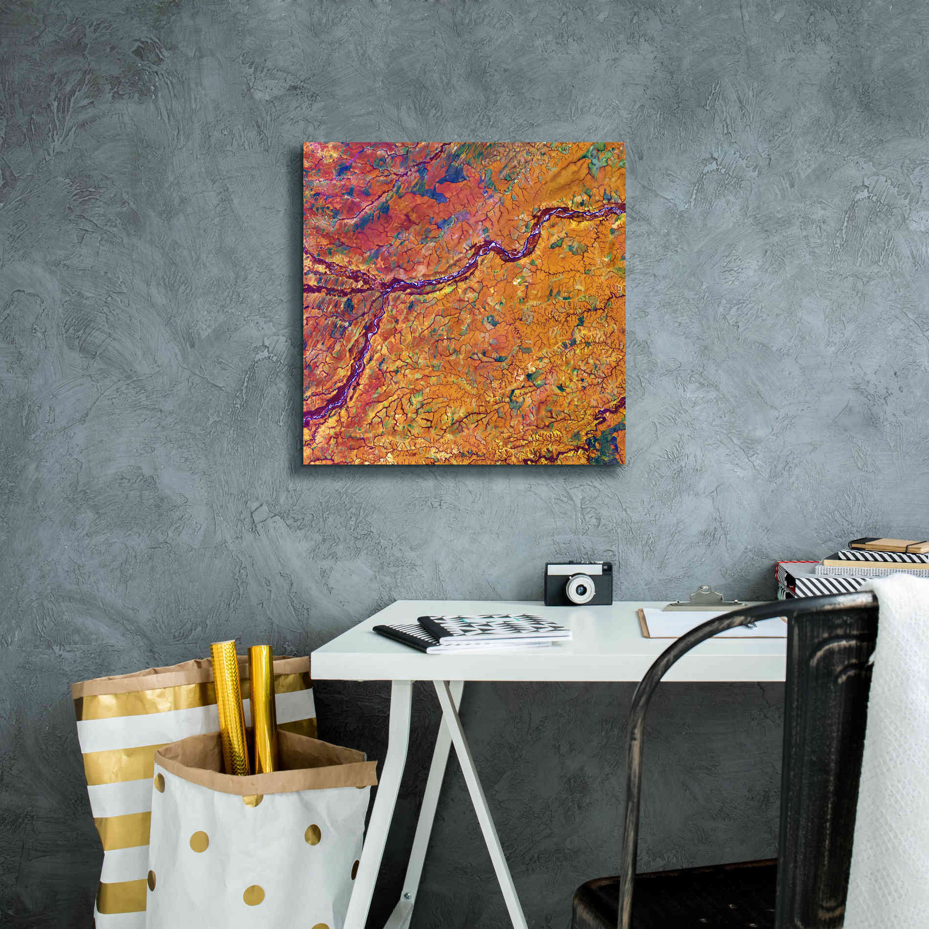 'Earth as Art: Capillaries,' Canvas Wall Art,18 x 18