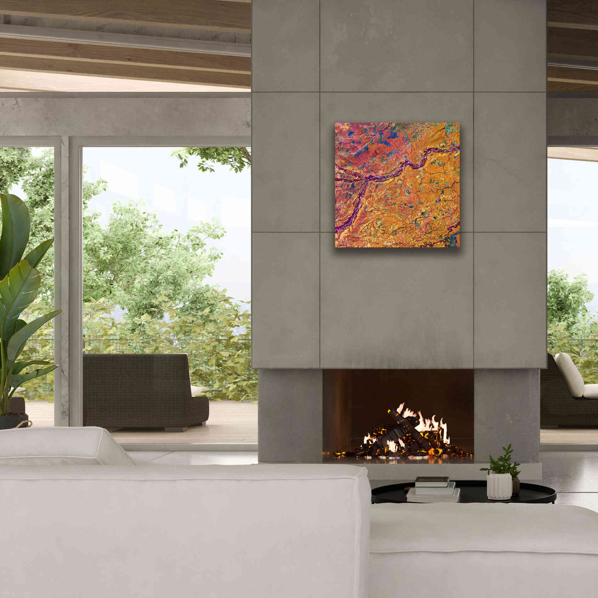 'Earth as Art: Capillaries,' Canvas Wall Art,26 x 26