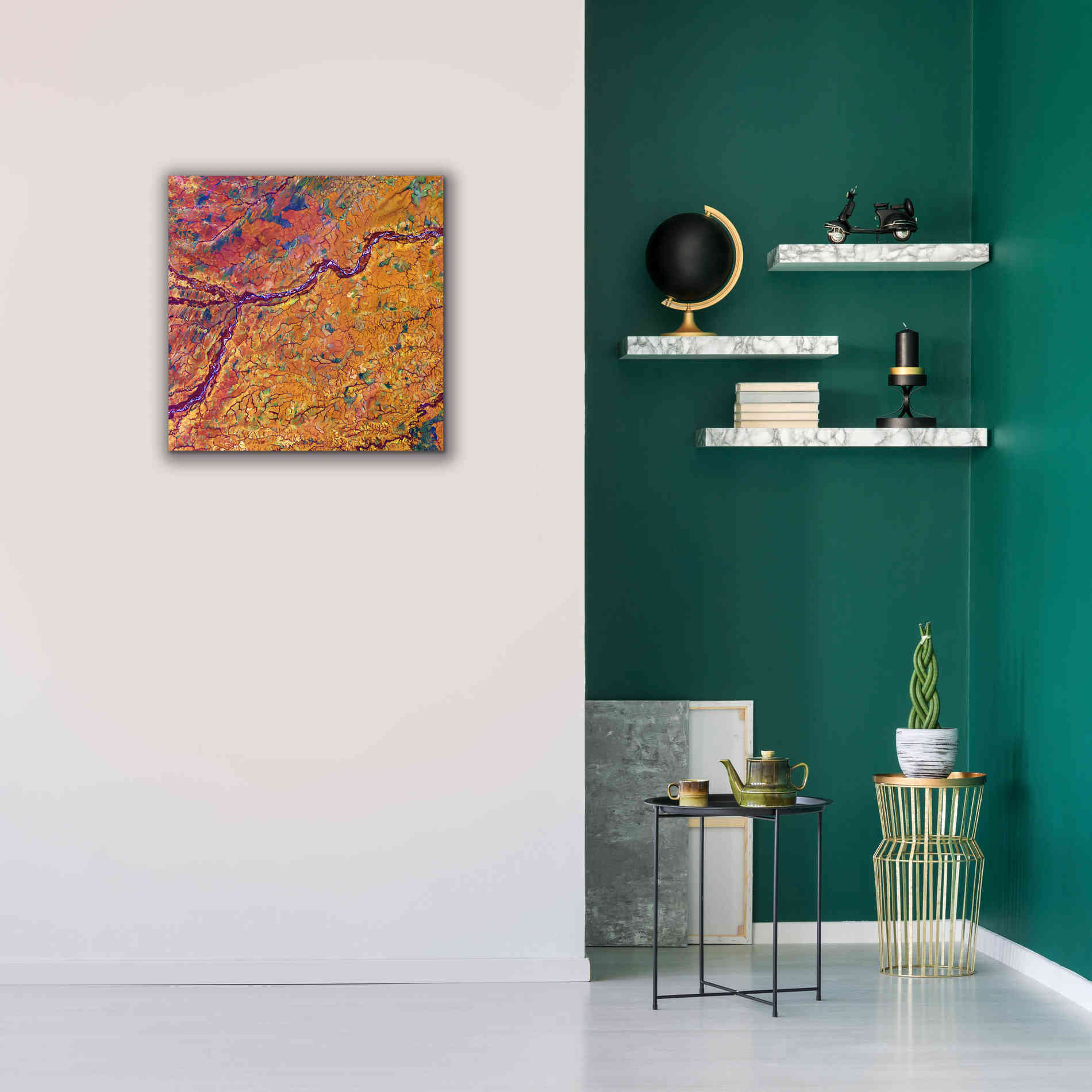 'Earth as Art: Capillaries,' Canvas Wall Art,26 x 26