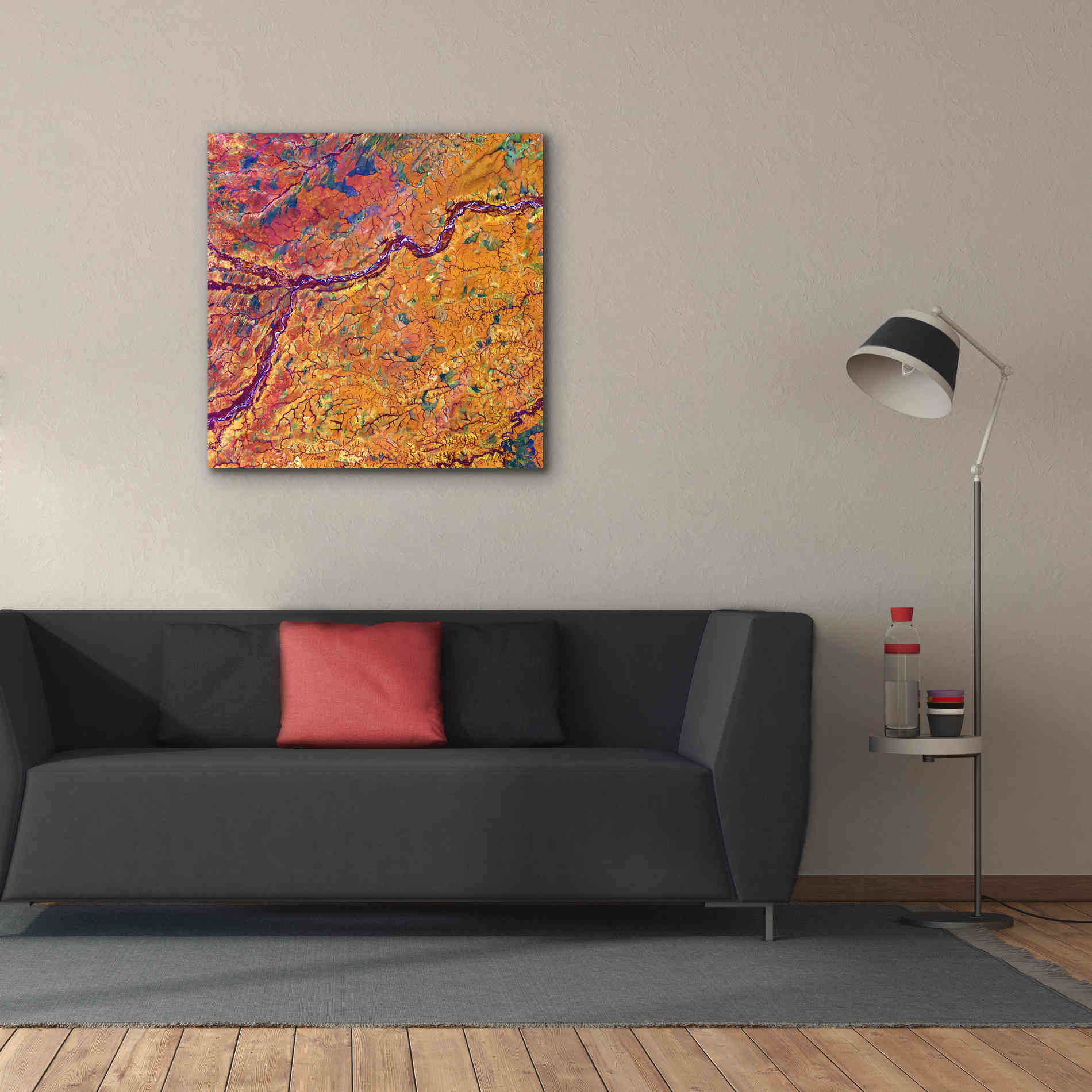 'Earth as Art: Capillaries,' Canvas Wall Art,37 x 37