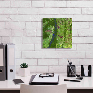 'Earth as Art: Oxbows in Bolivia,' Canvas Wall Art,12 x 12