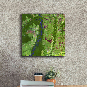 'Earth as Art: Oxbows in Bolivia,' Canvas Wall Art,18 x 18