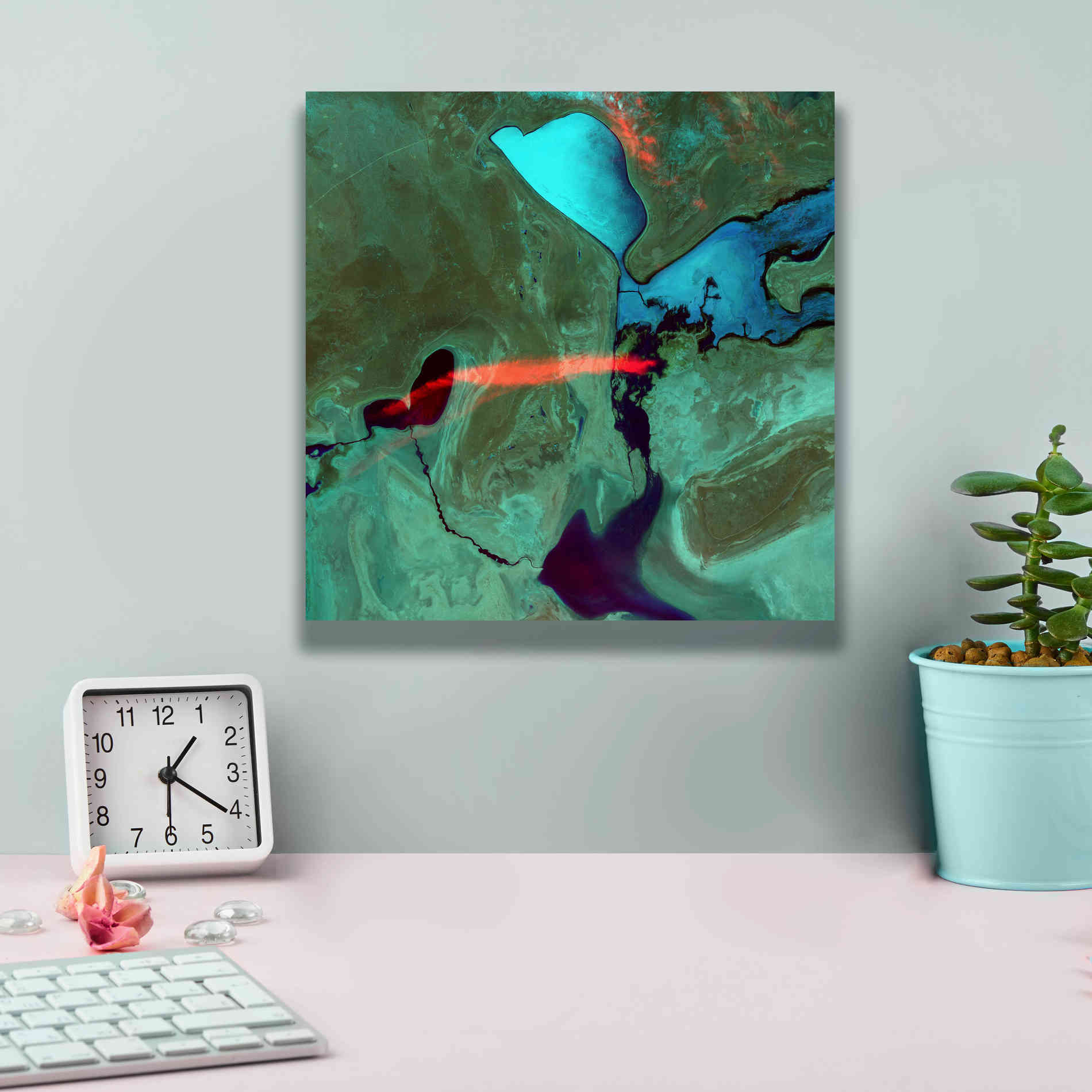 'Earth as Art: Bleeding Heart,' Canvas Wall Art,12 x 12